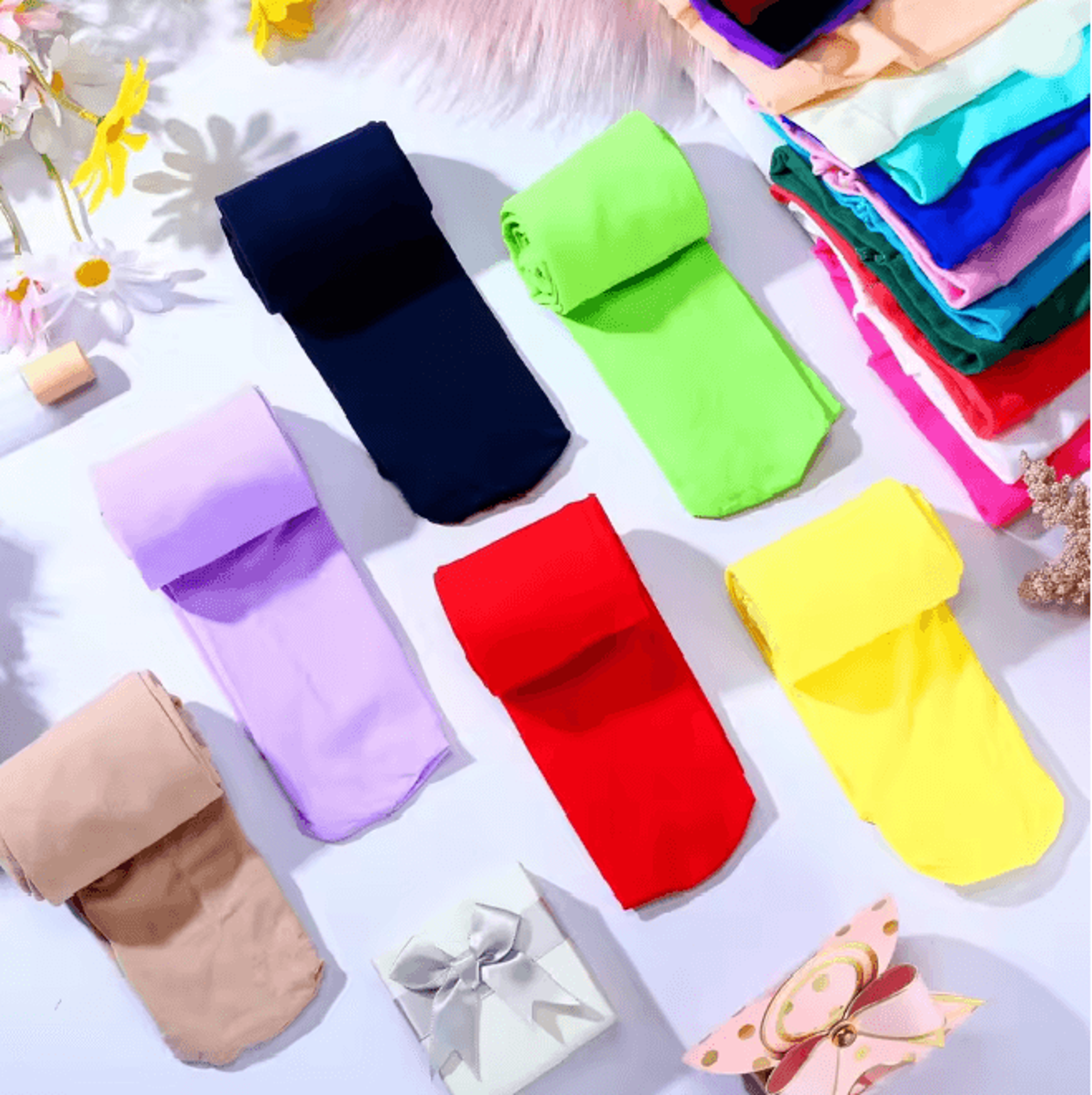 Girls Velvet Ballet Dance Tights Soft Solid Color Kids Pantyhose 0