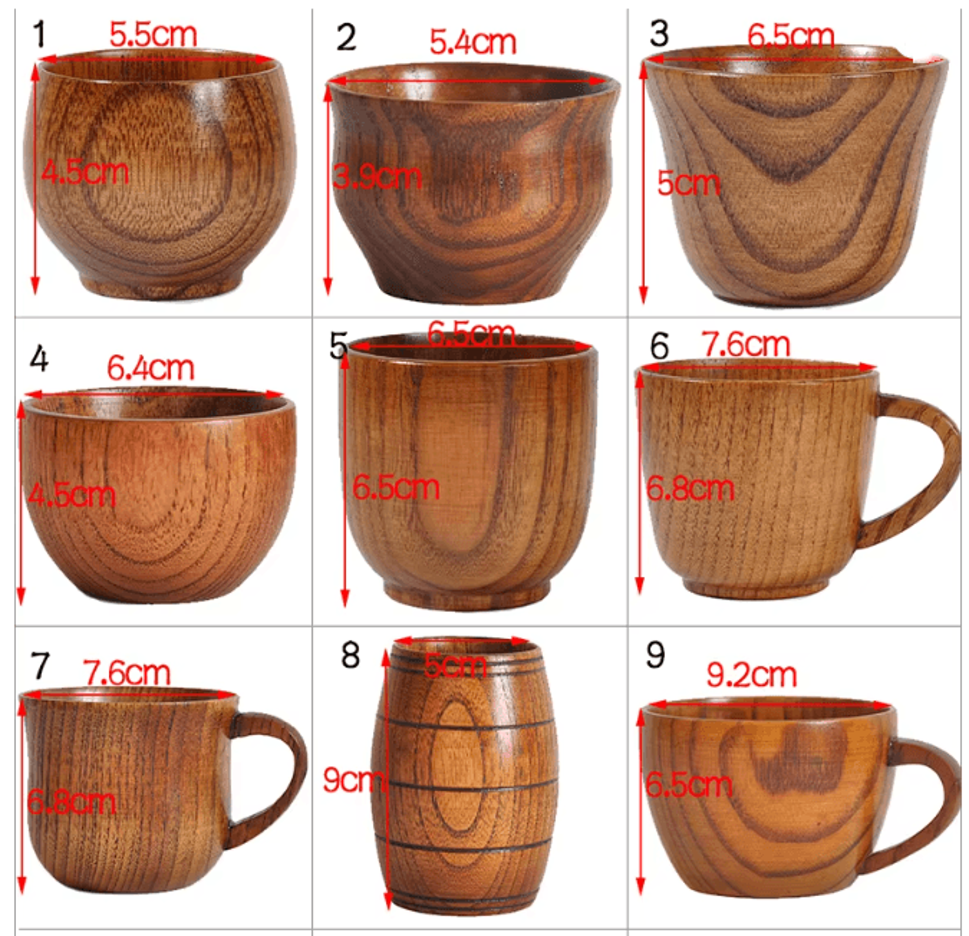 Handmade Wooden Beer Cup Natural Spruce Wood Big Belly Drink Mug 2
