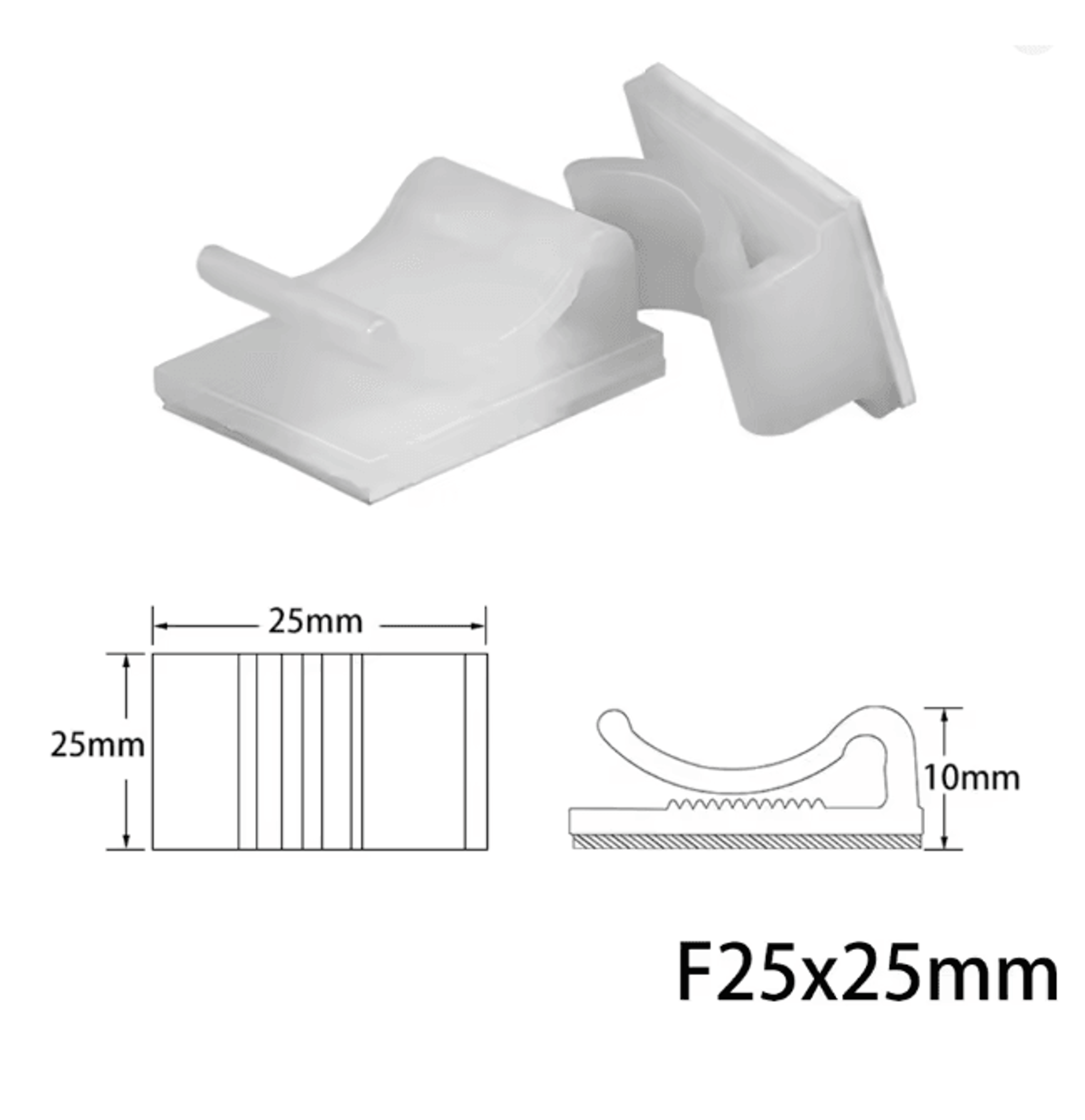 10 Pack USB Cable Organizer Clips Desktop Charger Cord Holders 7
