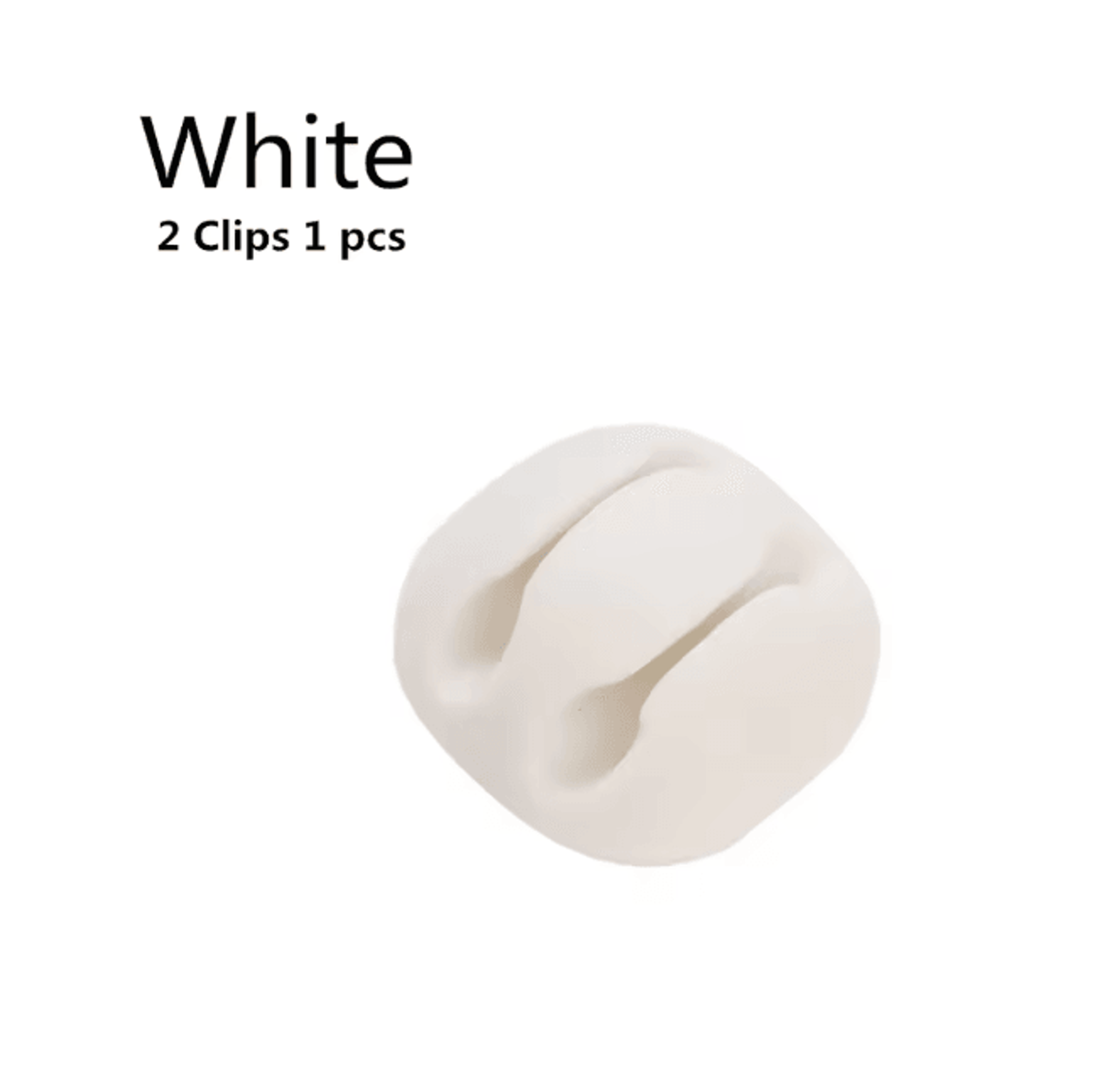 Round Silicone USB Cable Clip Adhesive Charger Cord Organizer For Desk 8