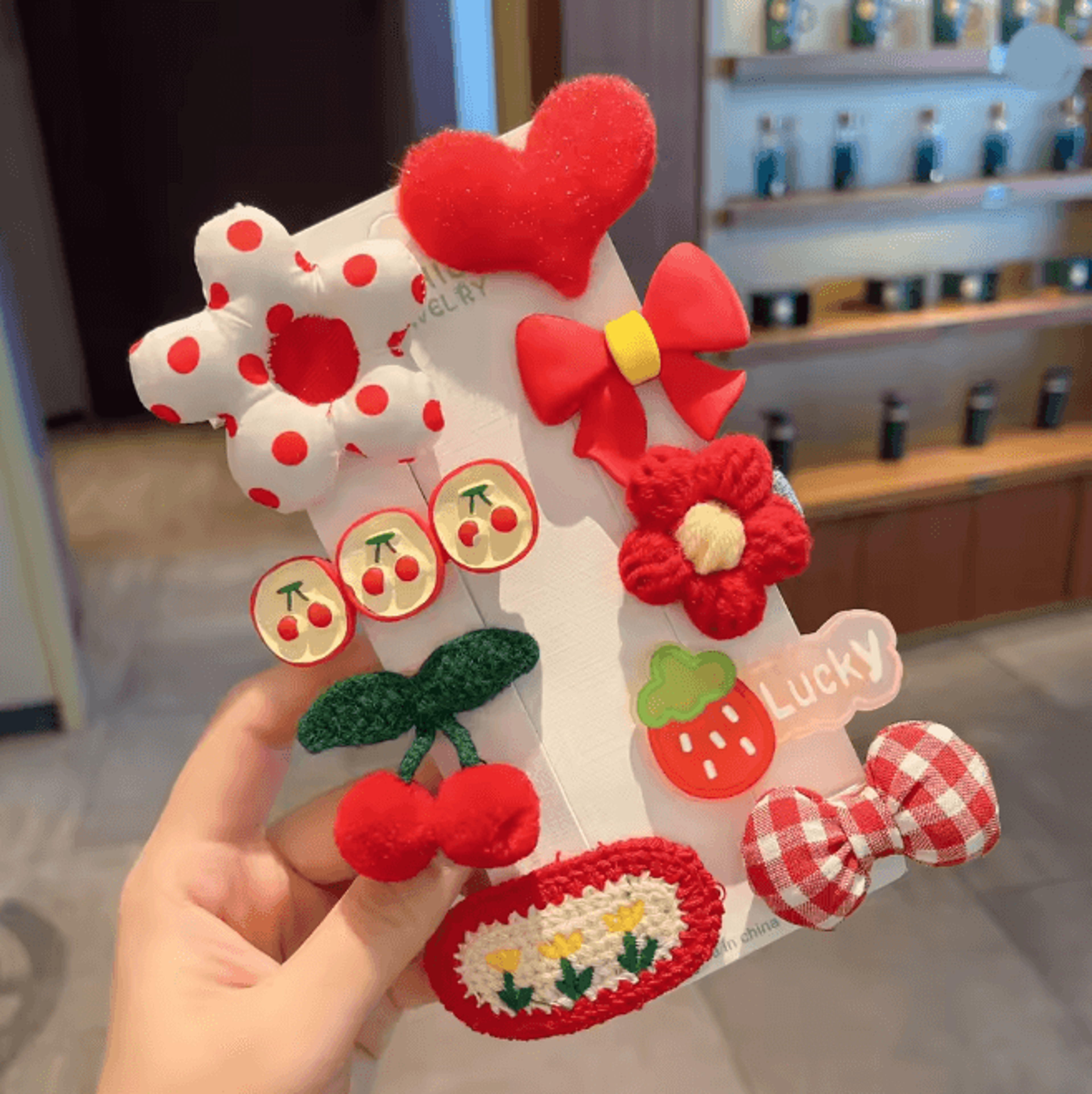 Autumn Winter Plush Cartoon Animal Hair Clip For Women Cute Bangs Side Hair Accessory 7