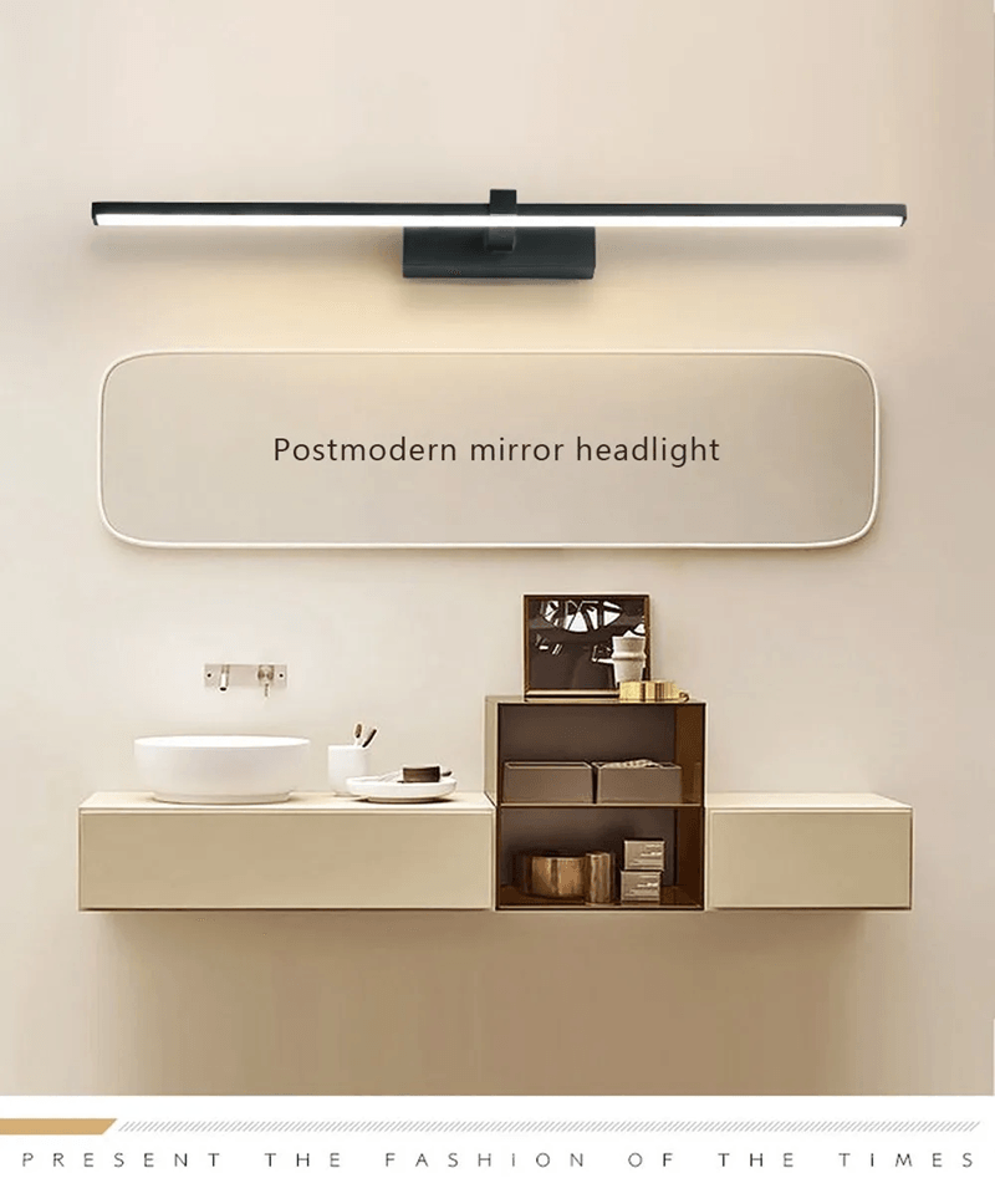 Waterproof LED Mirror Light Modern Bathroom Wall Lamp For Makeup 0