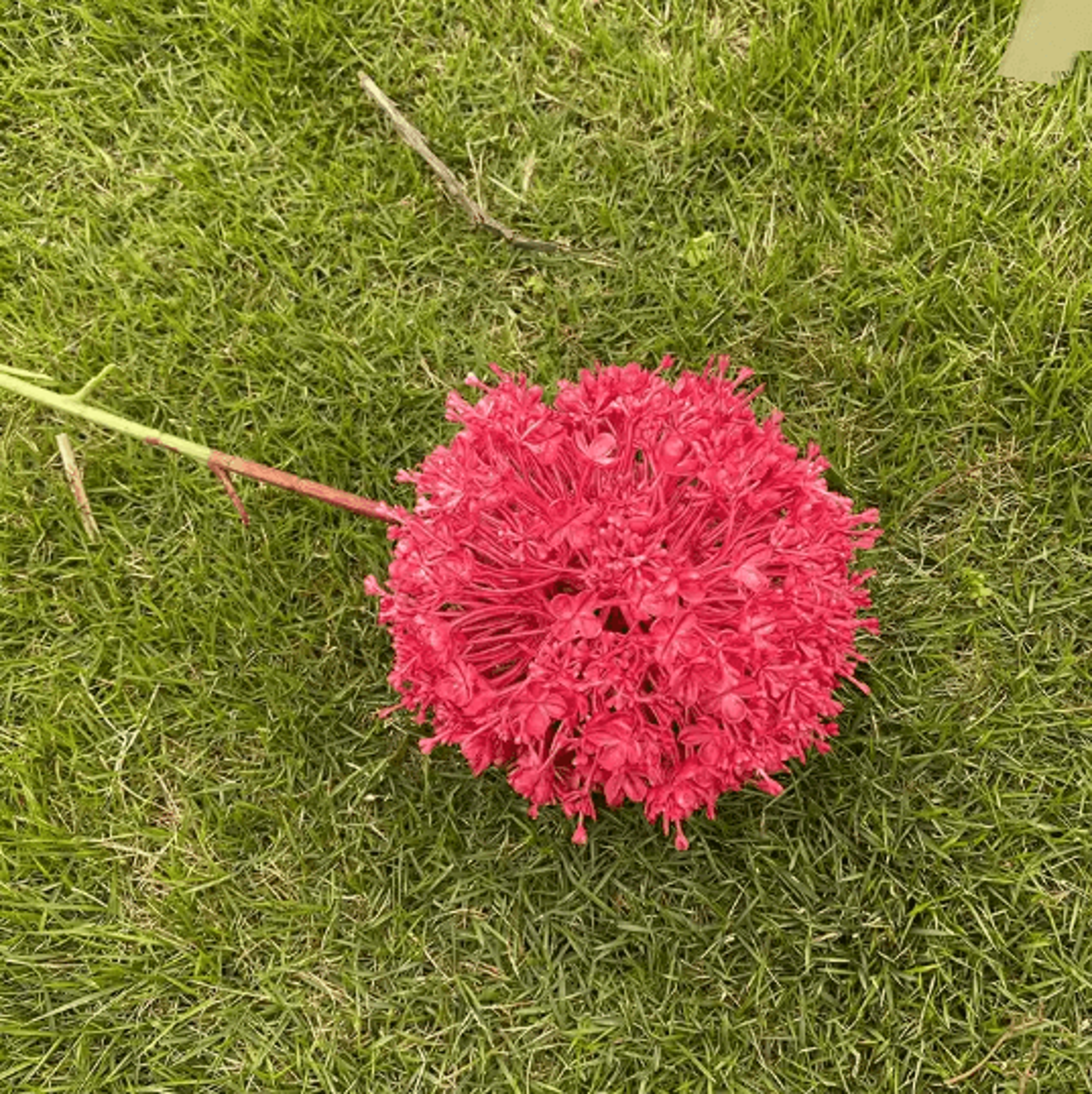 Hot Pink Artificial Rose And Hydrangea Wedding Floral Arrangement Set 9