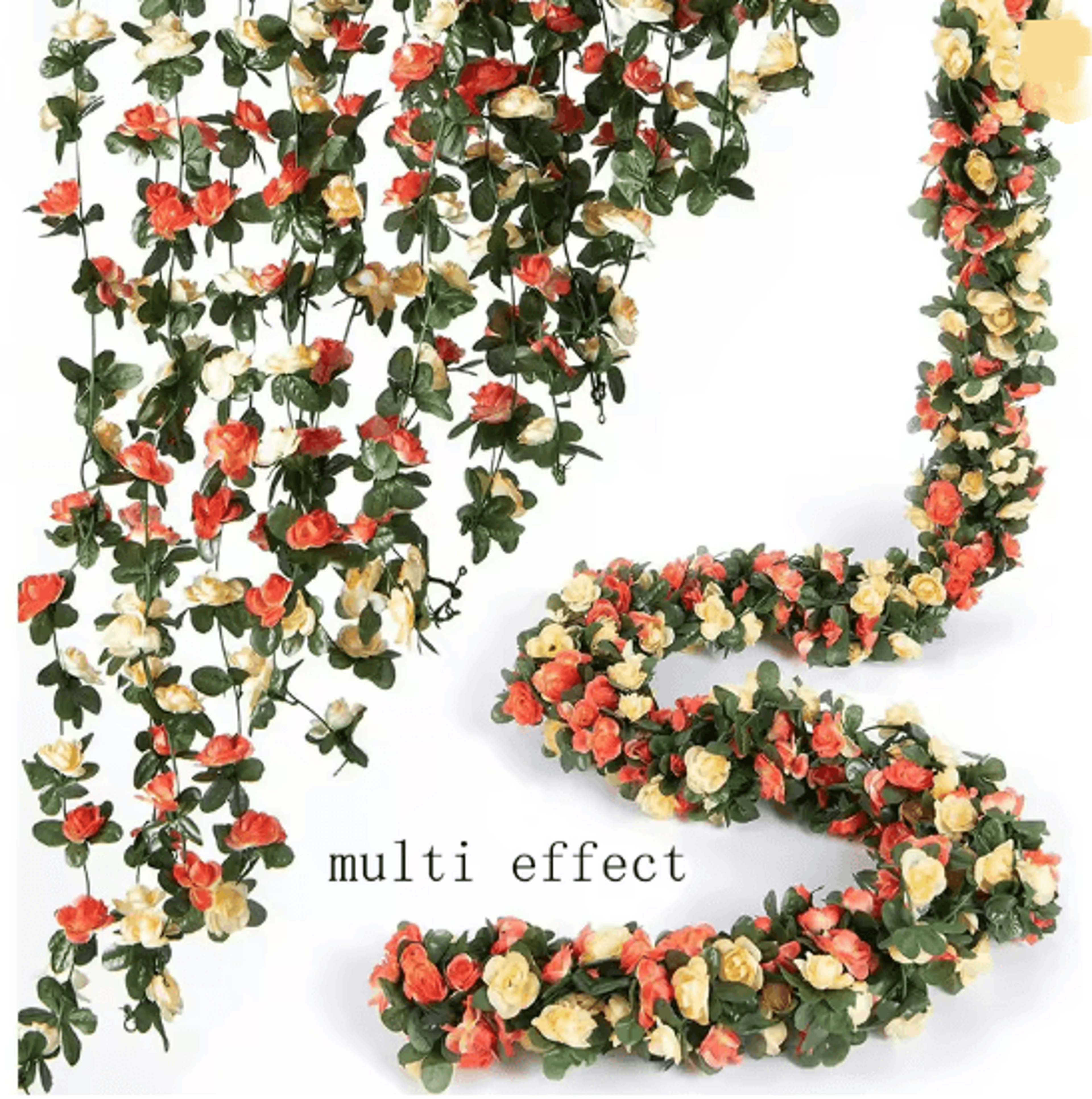 250CM Artificial Rose Vine Garland For Wedding And Home Decor 6