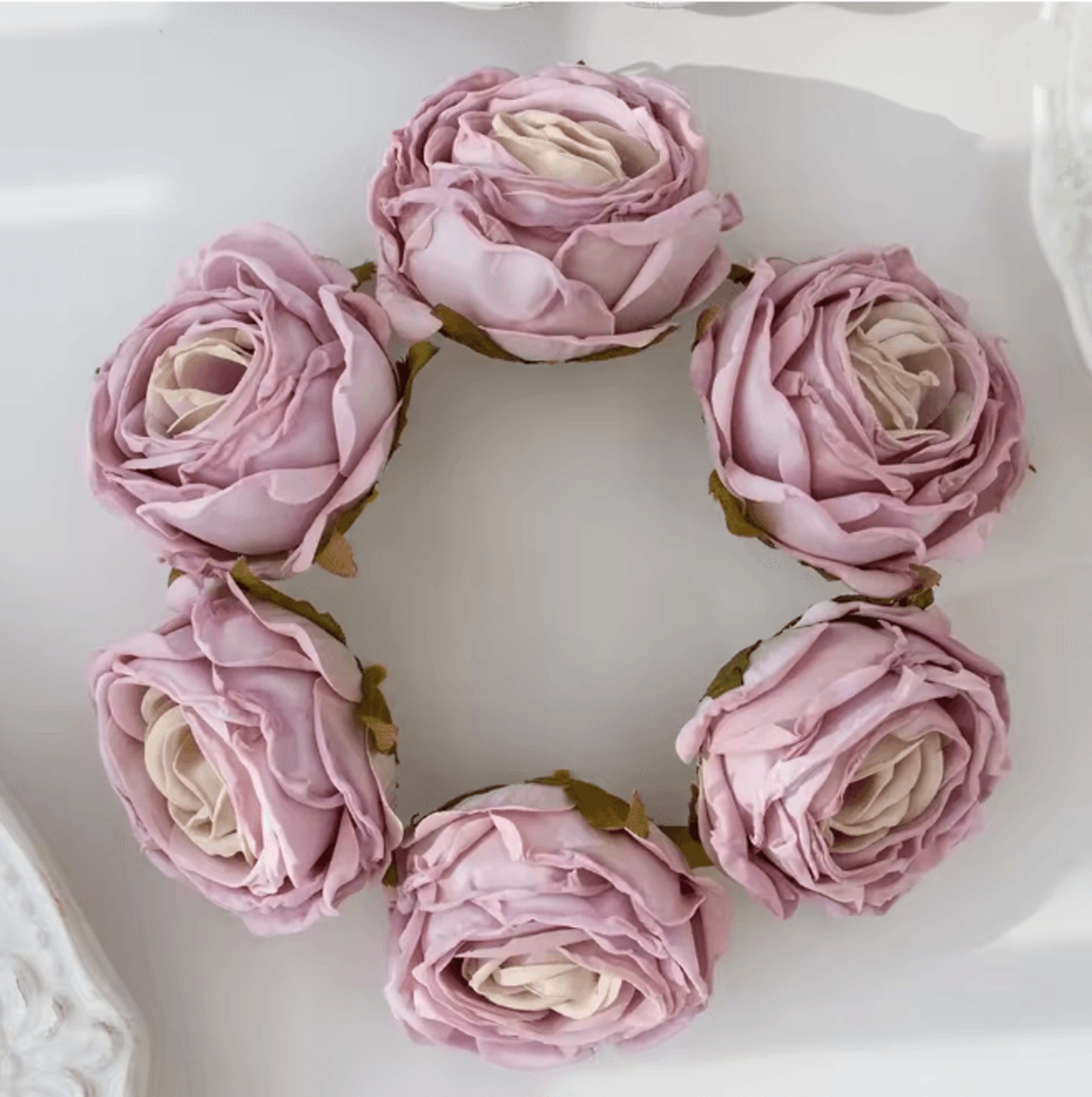 Burned Edge Artificial Rose Flower For Wedding Bridal Bouquet And DIY Decor 12