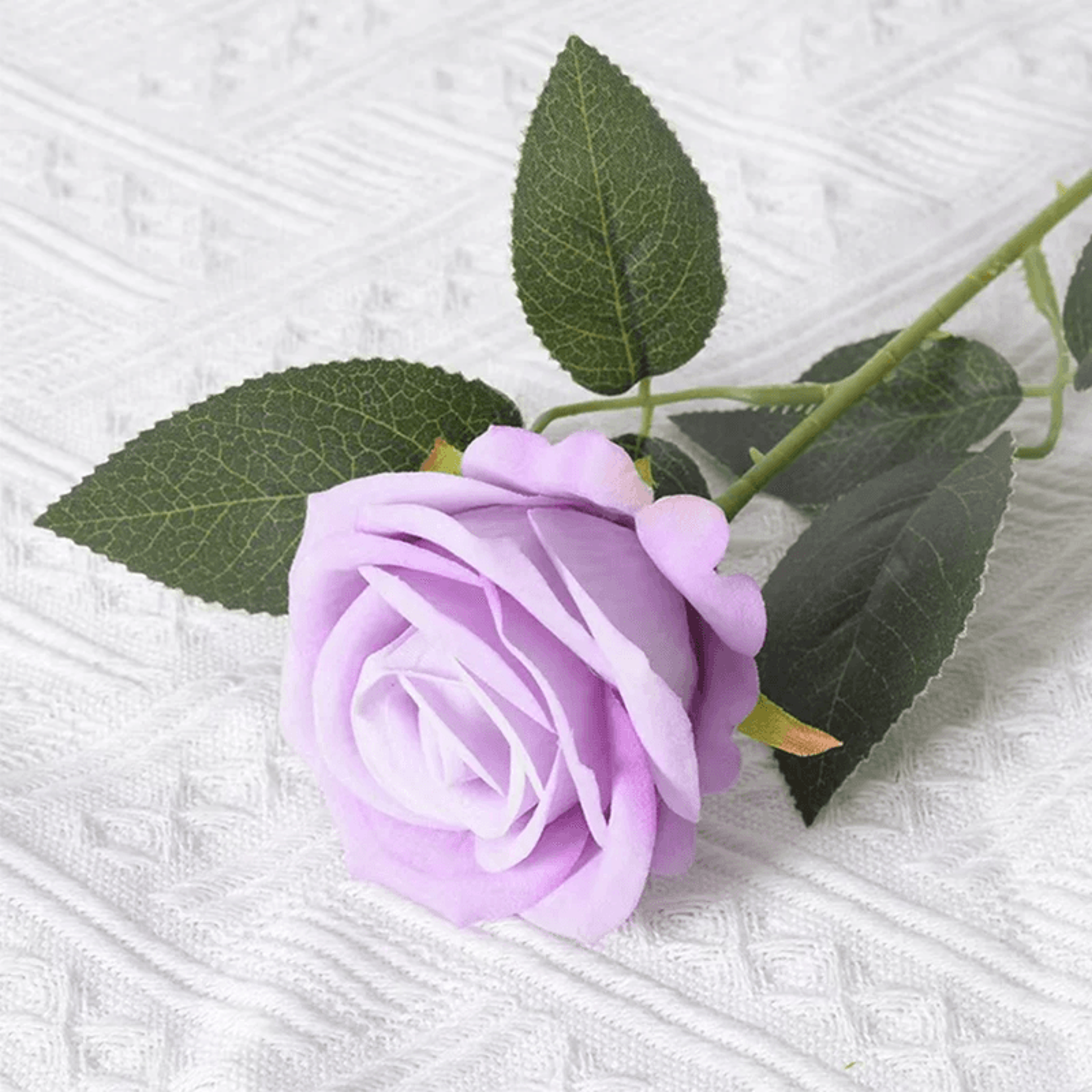 Realistic Artificial Red Rose Stems For Wedding And Home Decor 9