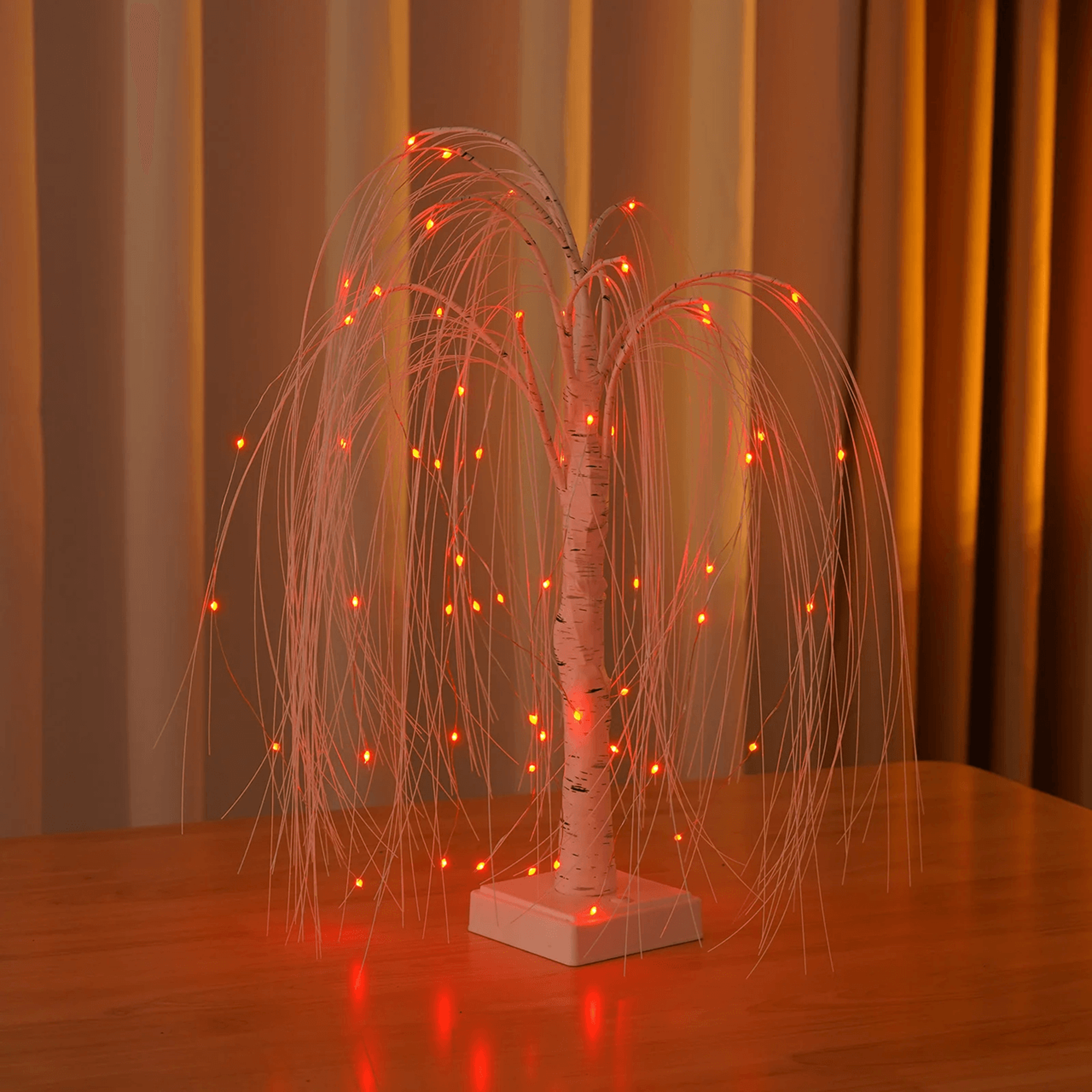18 Color Rose Flower Tree Lamp LED Willow Bonsai Night Light 0