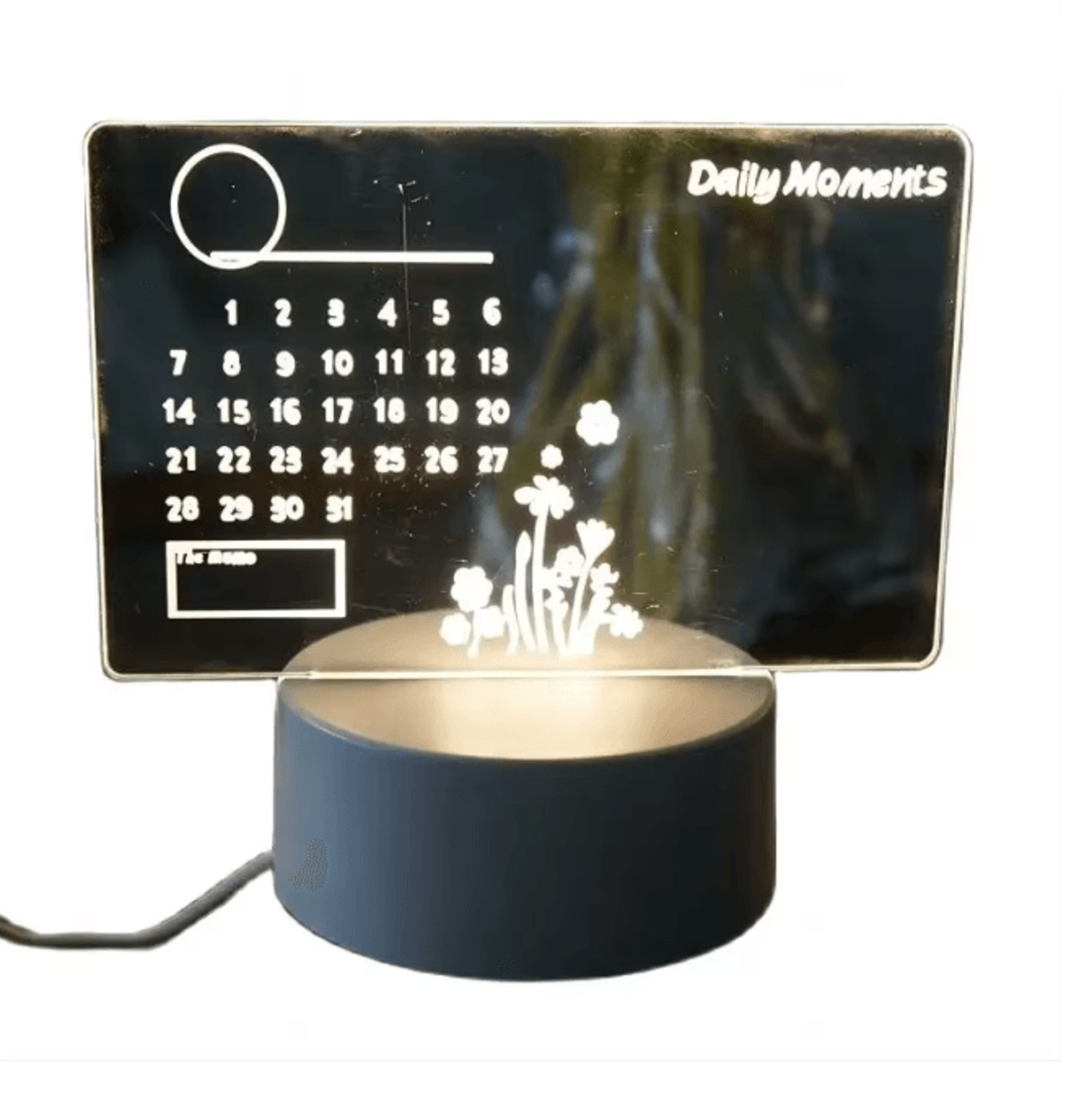 LED Handwritten Message Board Night Light USB Rechargeable Rewritable Note Lampde 2