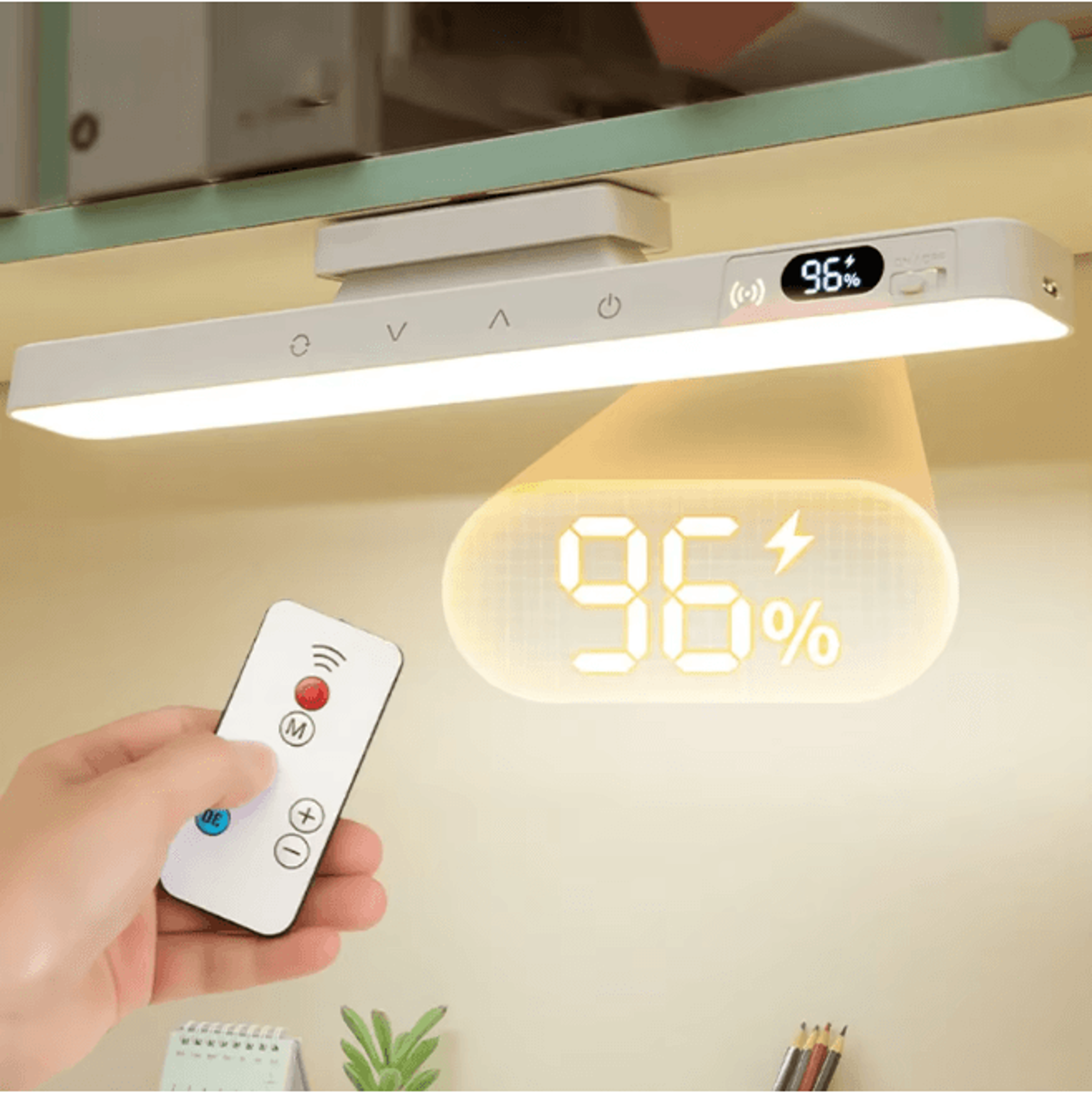 Magnetic Touch Table Lamp Rechargeable LED Desk Night Light 0