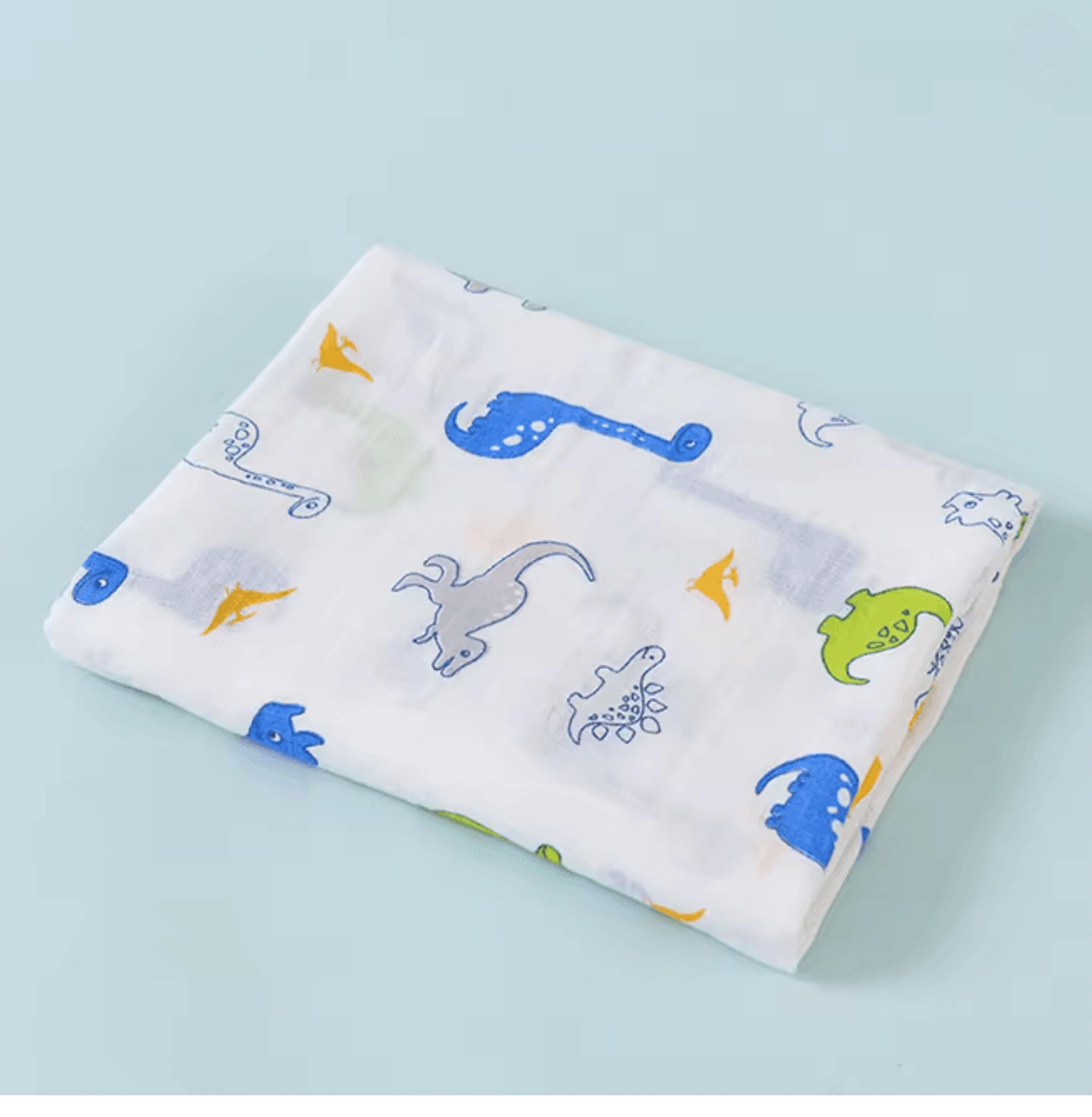 AirSoft Cotton Muslin Baby Swaddle Blanket Two Layer Summer Wrap 11