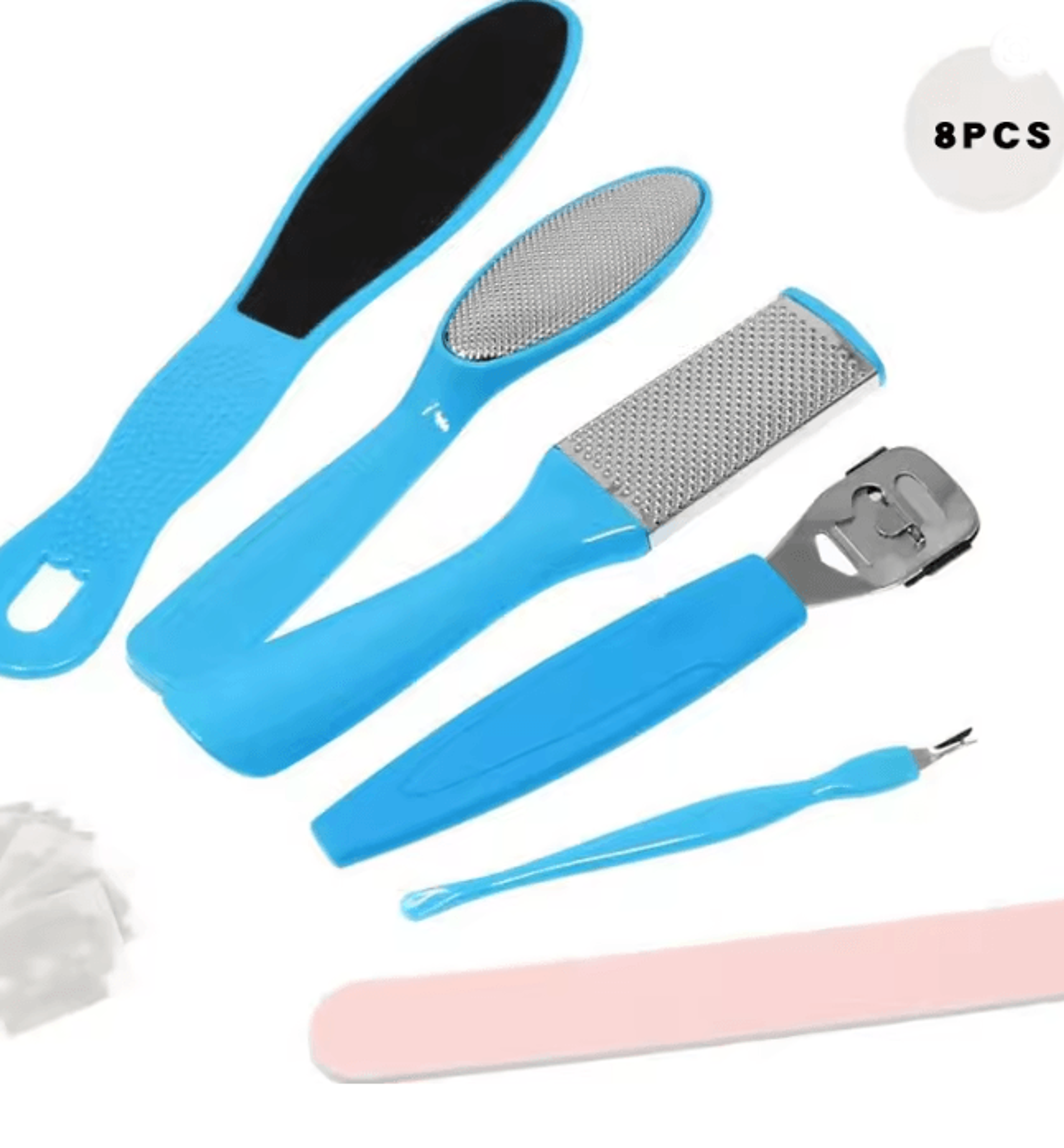 SmoothStep 8 Piece Foot Callus Remover Pedicure Kit 5
