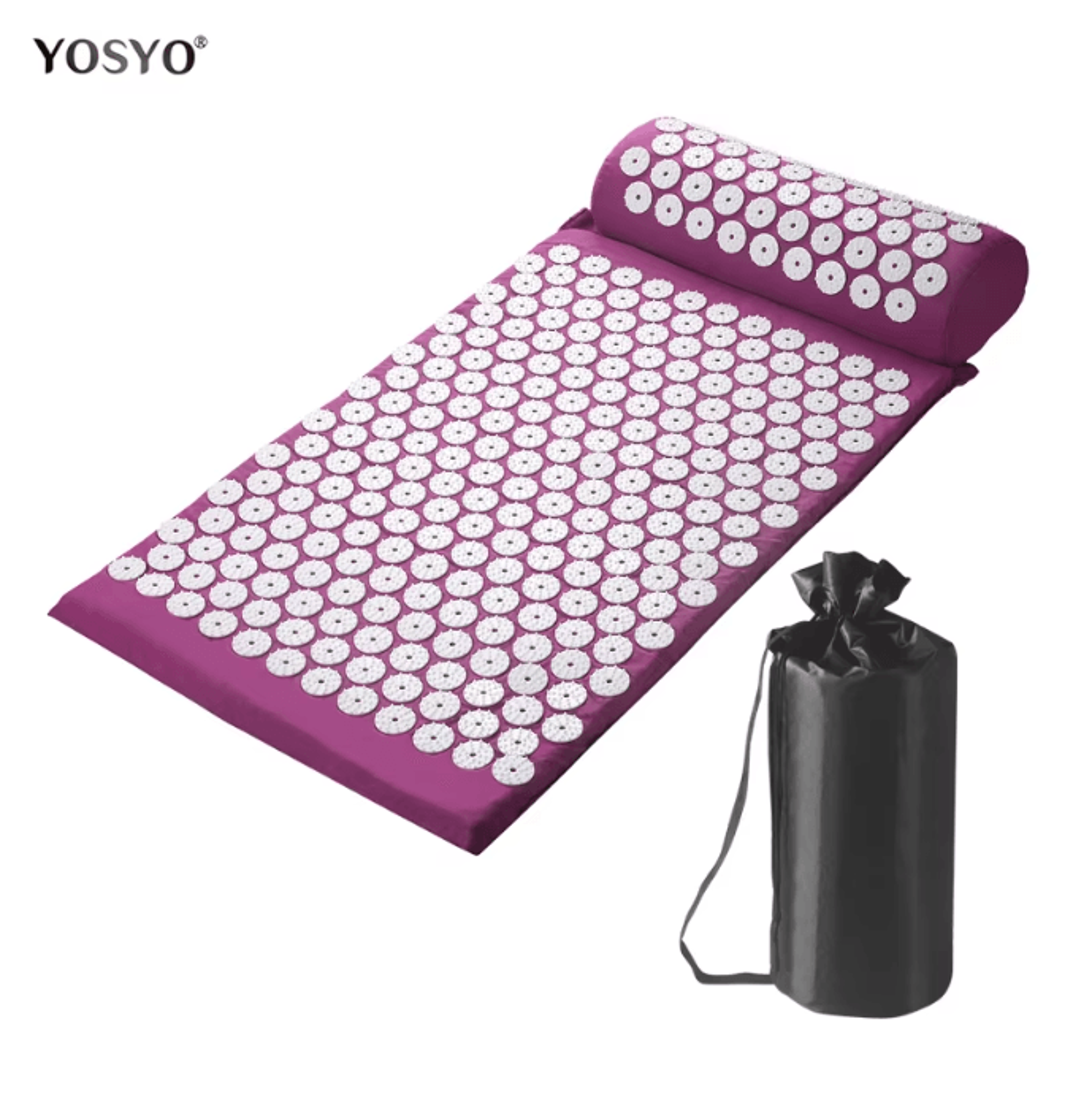 RelaxPoint Yoga Acupressure Massage Pad For Neck Back And Feet 0