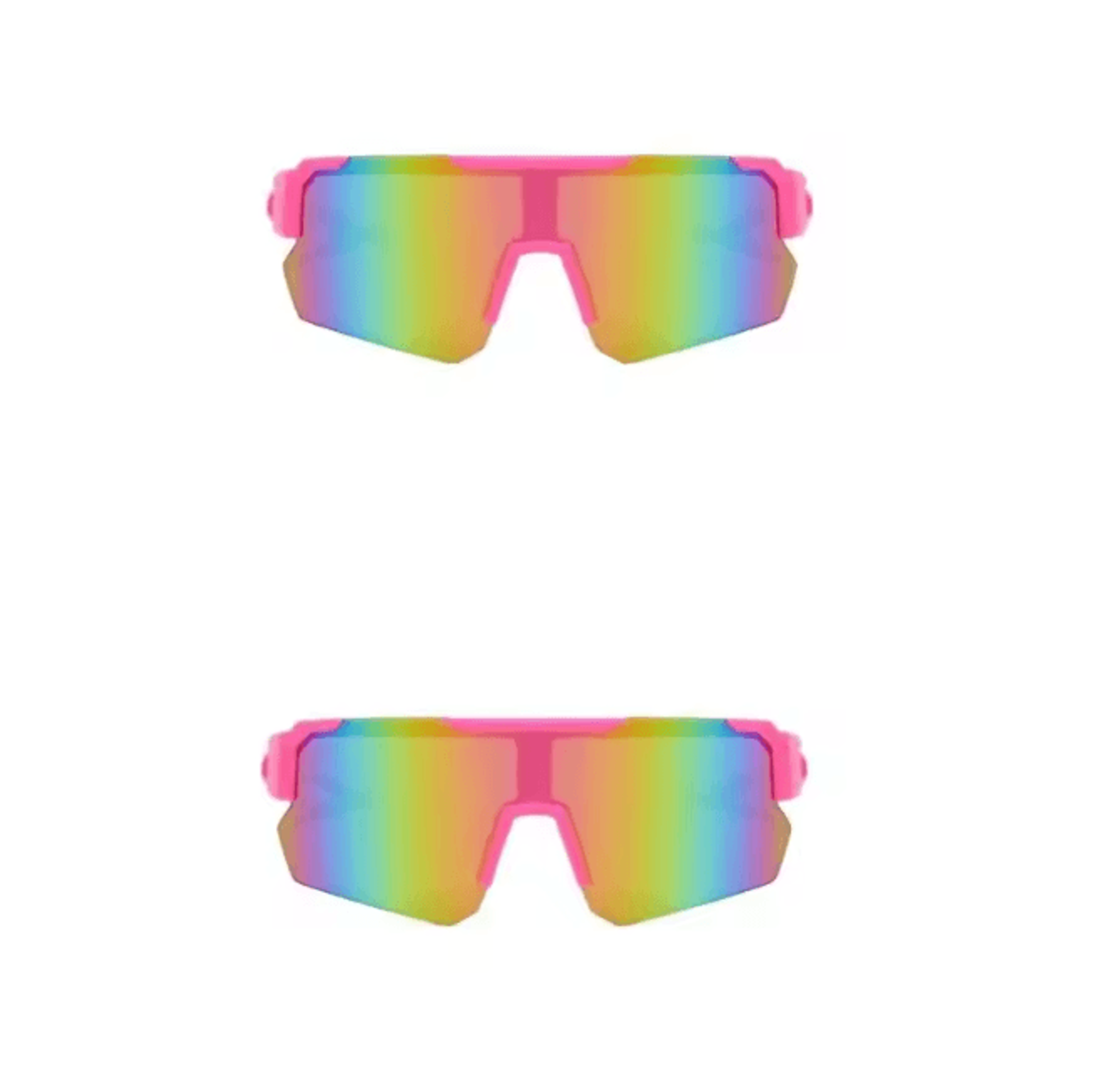 AeroShield Pink UV Protection Cycling Sunglasses 3