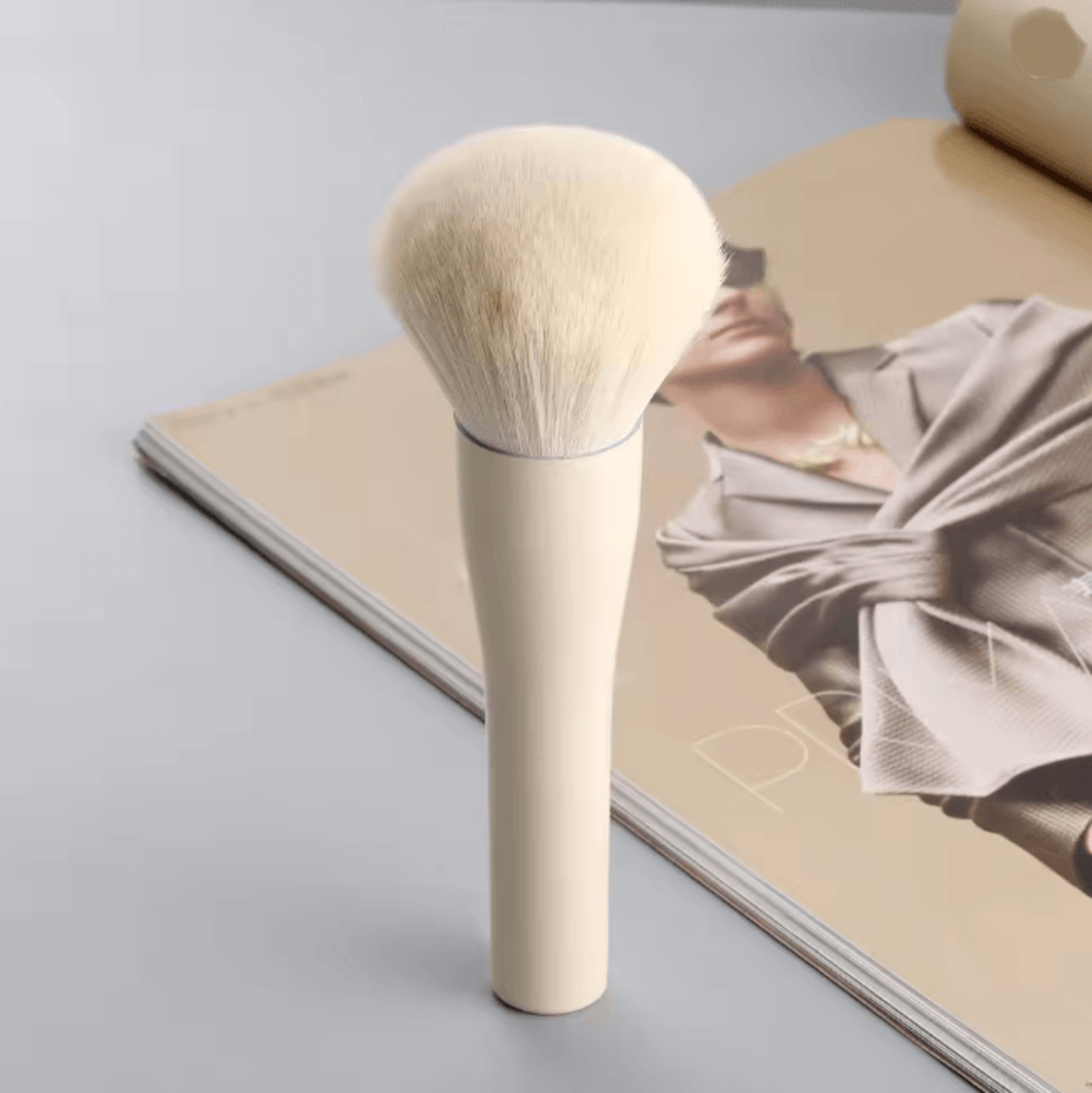 VelourPro Large Powder Makeup Brush For Flawless Finish 7