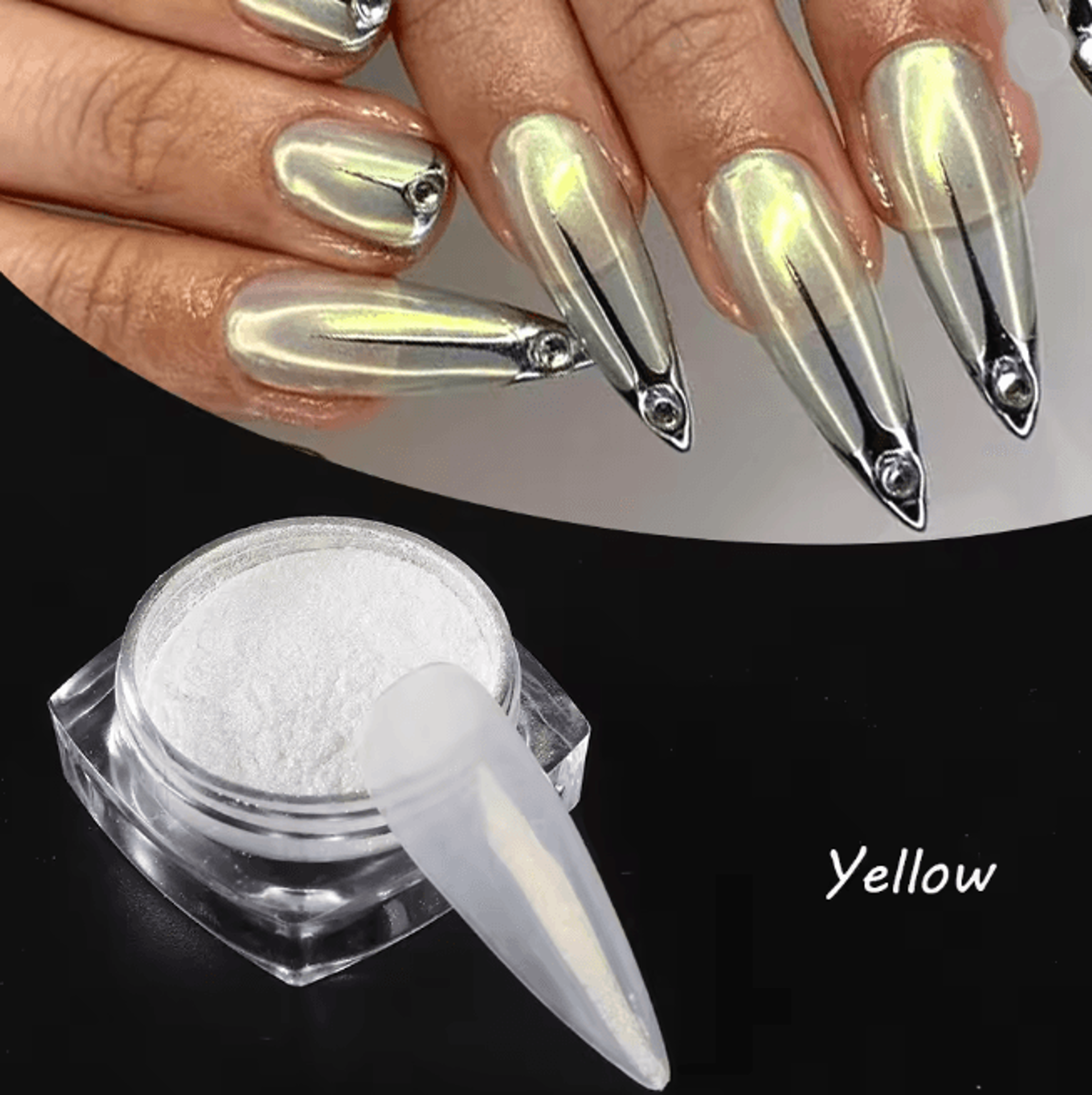 Aurora Pearl Chrome Nail Powder For Mirror Shine Finish 5