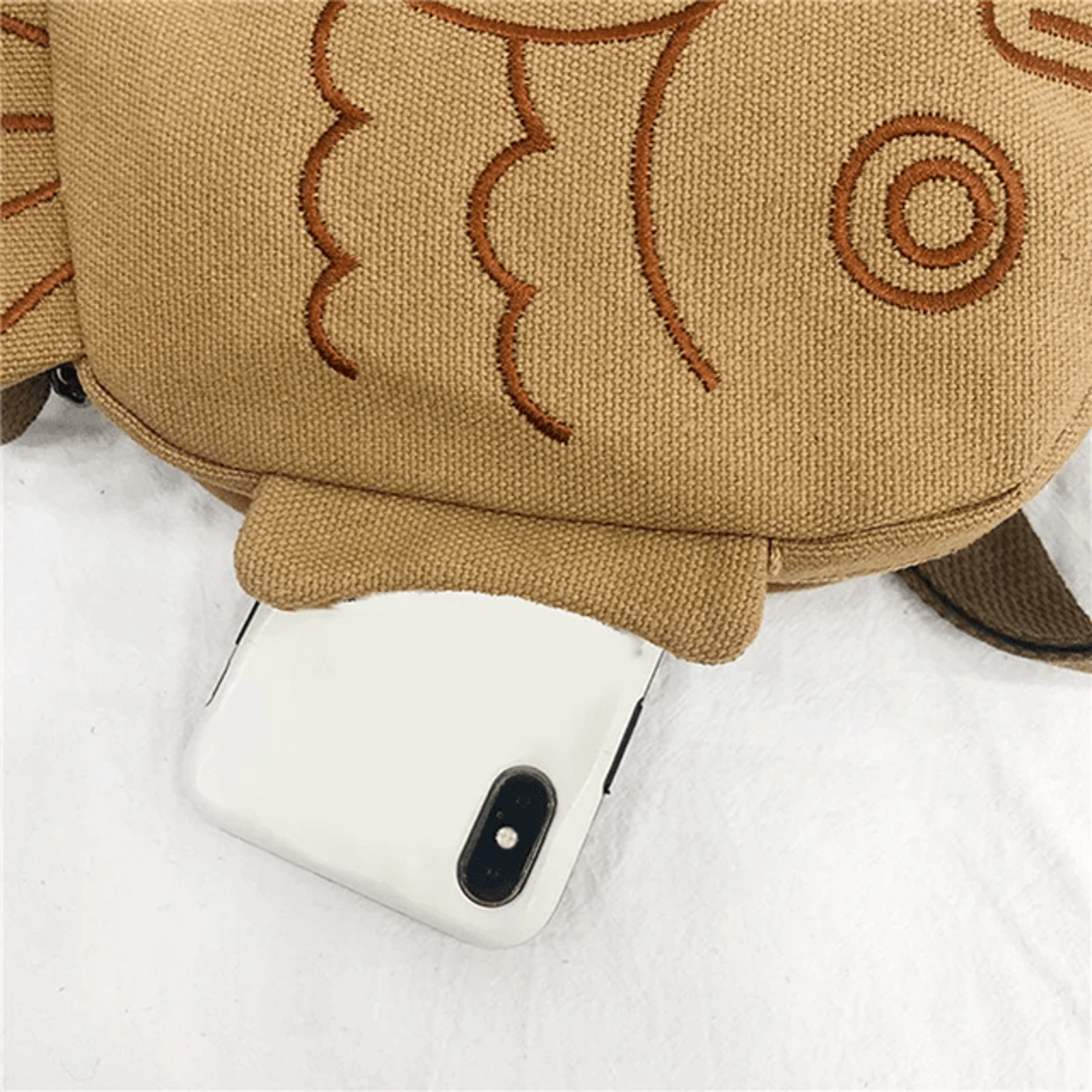 Cute Fish Shape Canvas Crossbody Messenger Bag 1