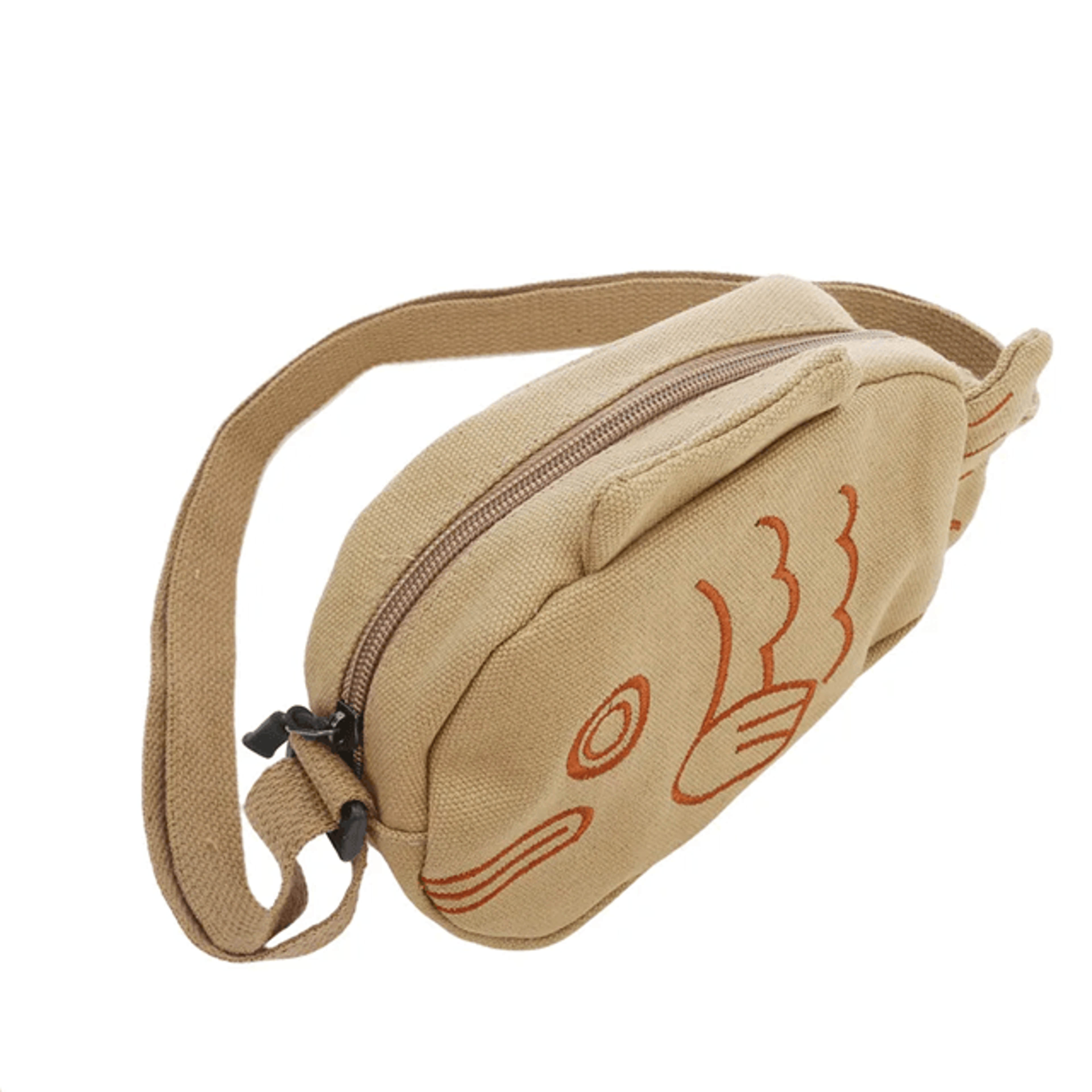 Cute Fish Shape Canvas Crossbody Messenger Bag 2