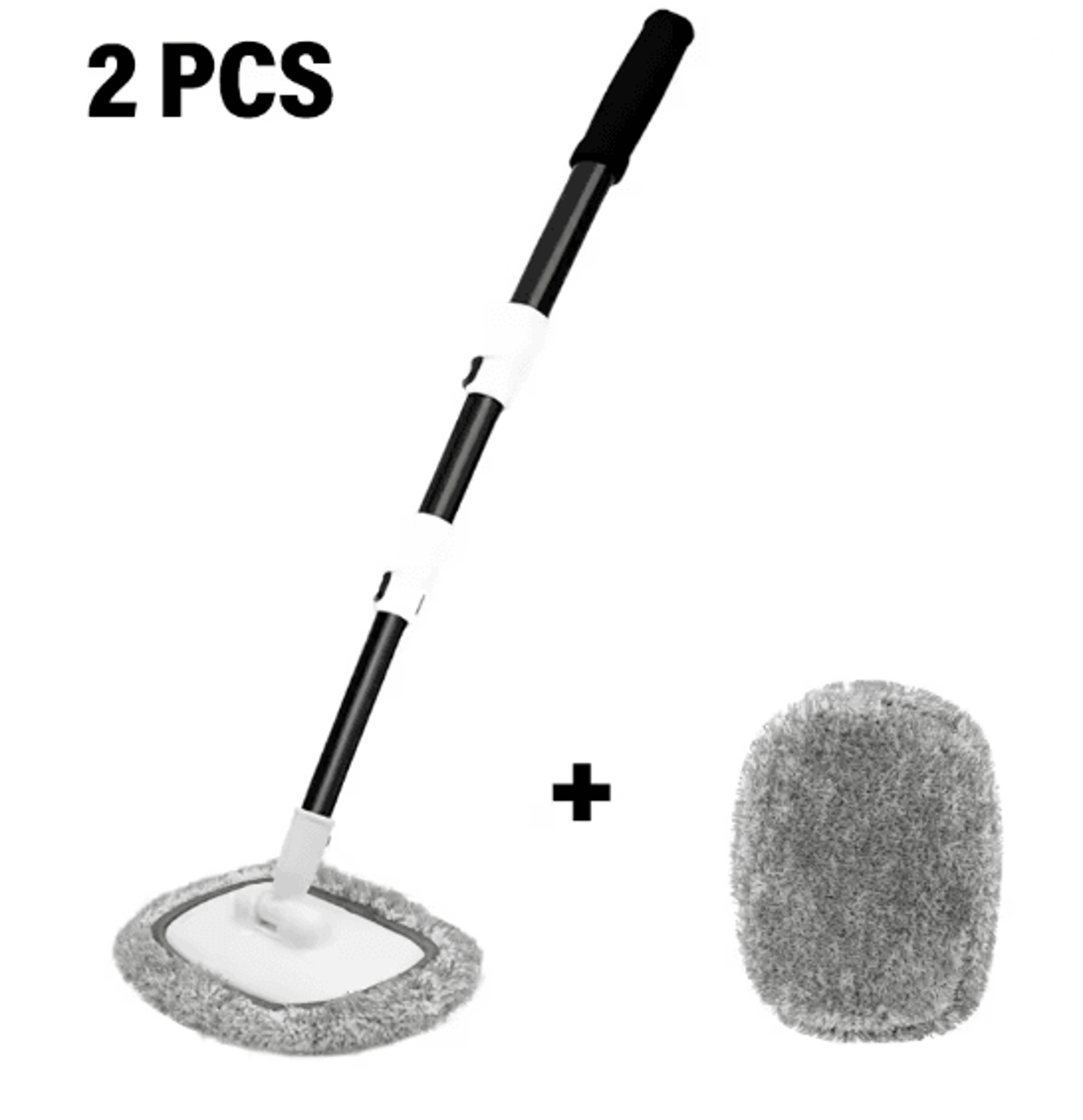 Telescoping Car Wash Brush With 15 Degree Bend And Long Handle 4