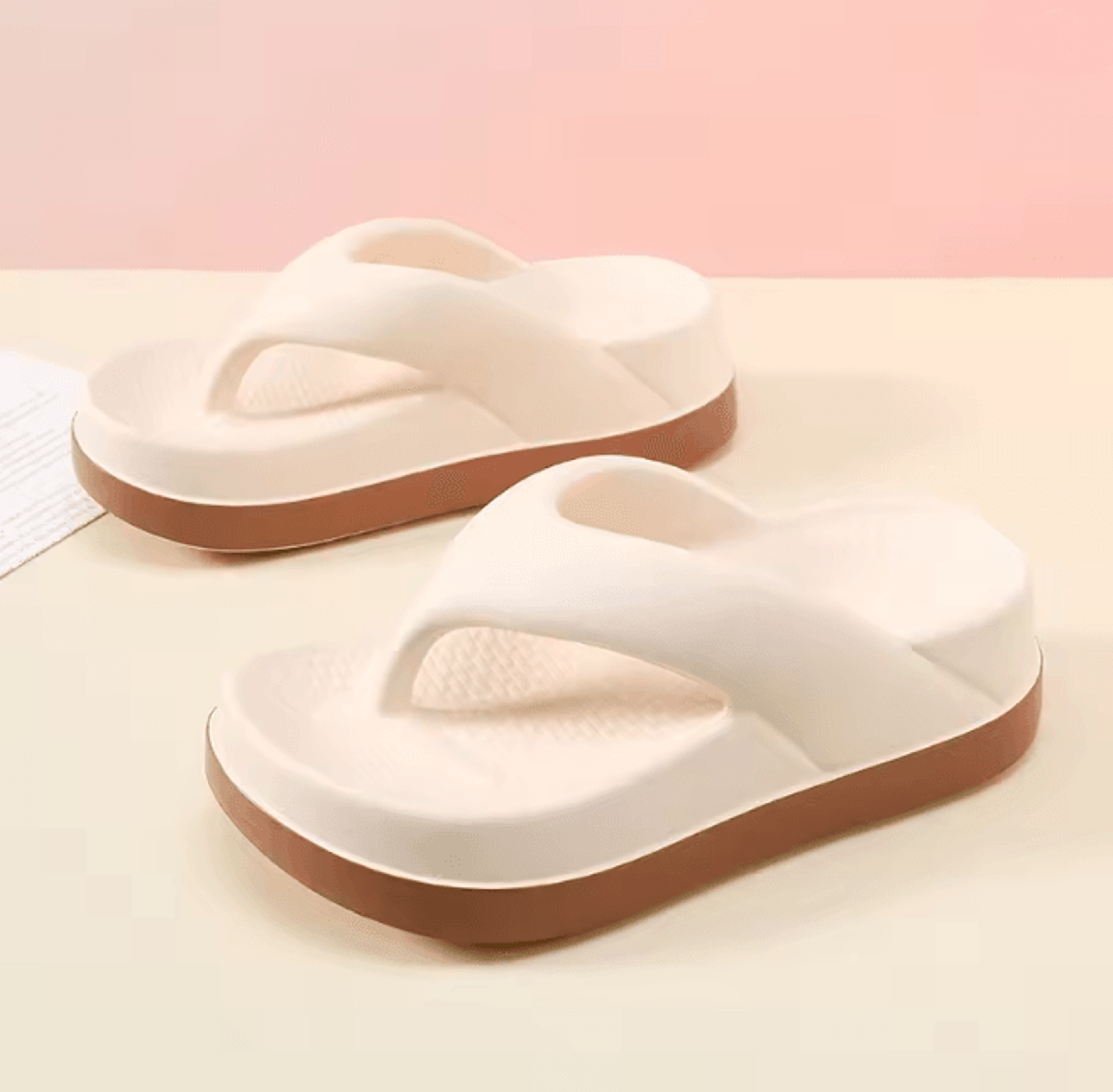 BreezeWalk Women Summer Beach Flip Flops Anti Slip Casual Sandals 0