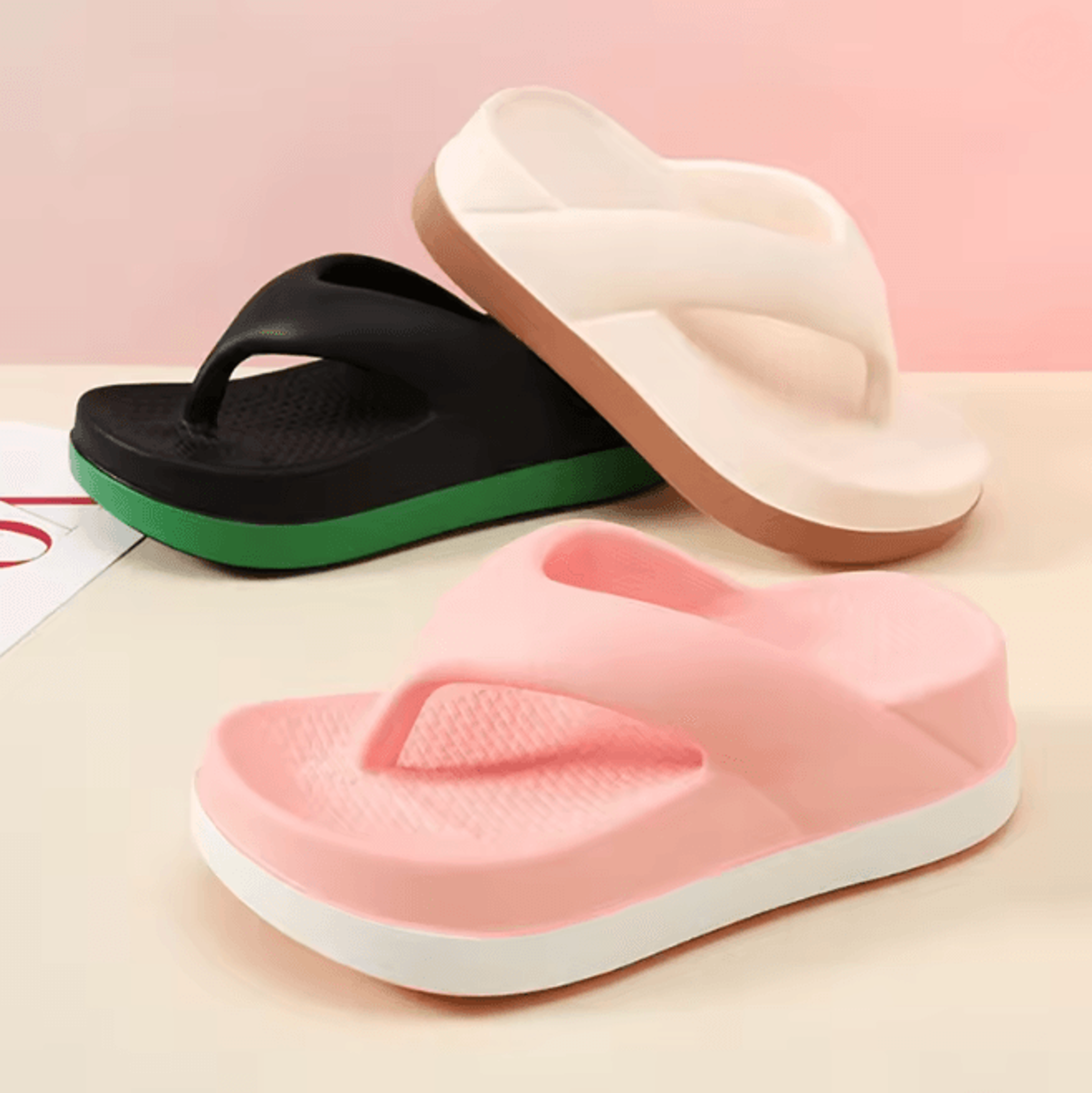BreezeWalk Women Summer Beach Flip Flops Anti Slip Casual Sandals 3