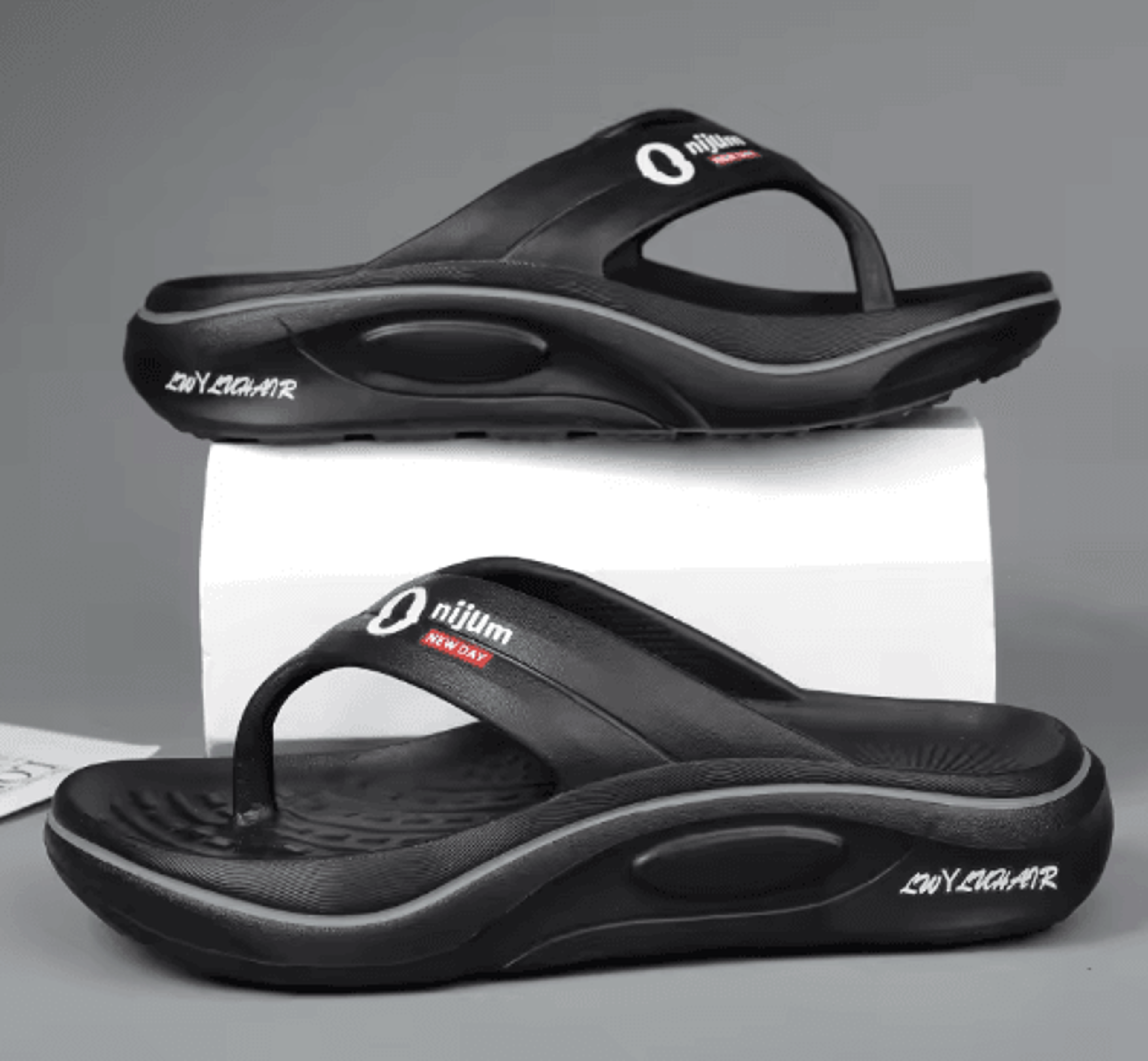 CloudStep Mens Comfortable Flip Flops Soft Beach Slides 4