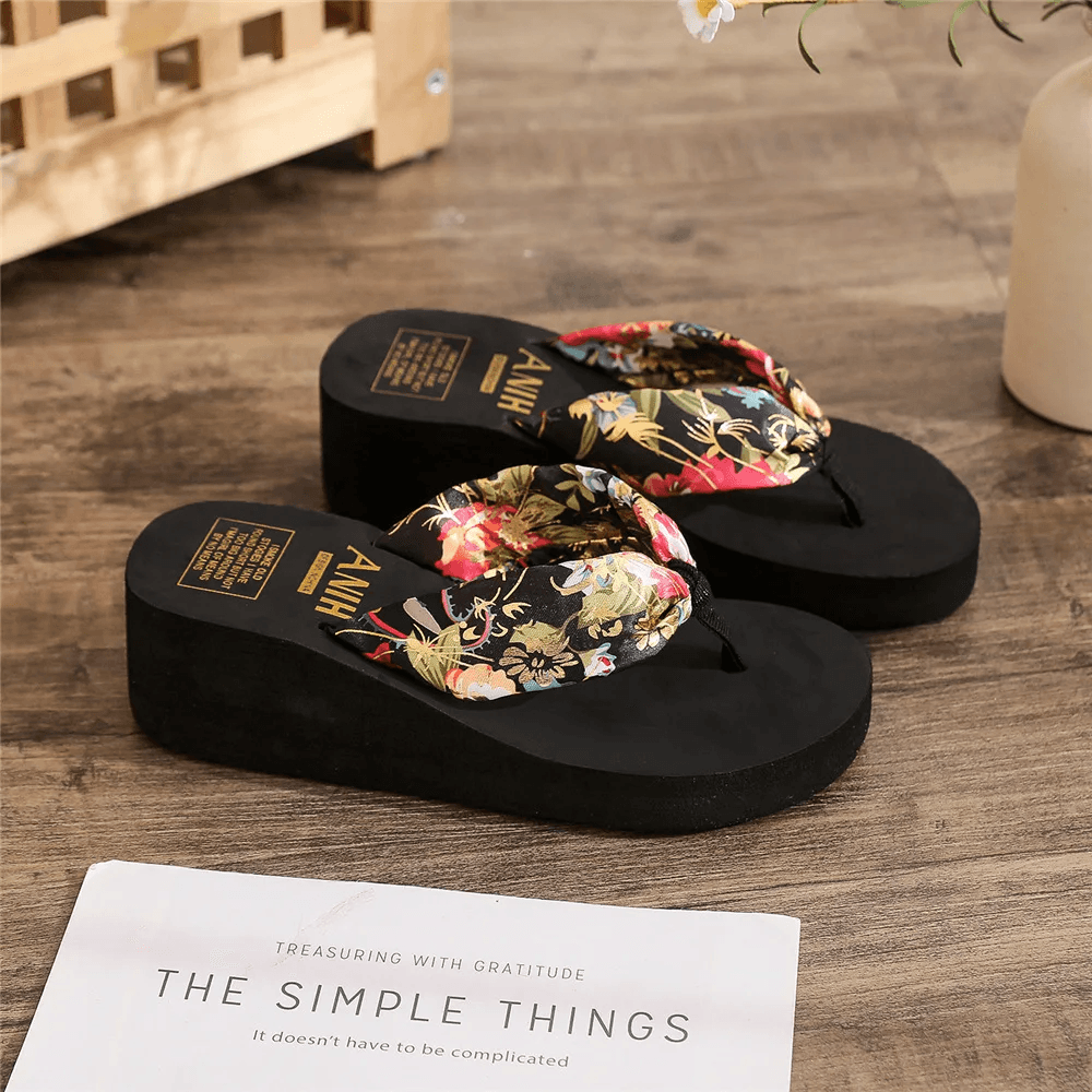 SunLift Women Platform Flip Flops Wedge Beach Sandals 4