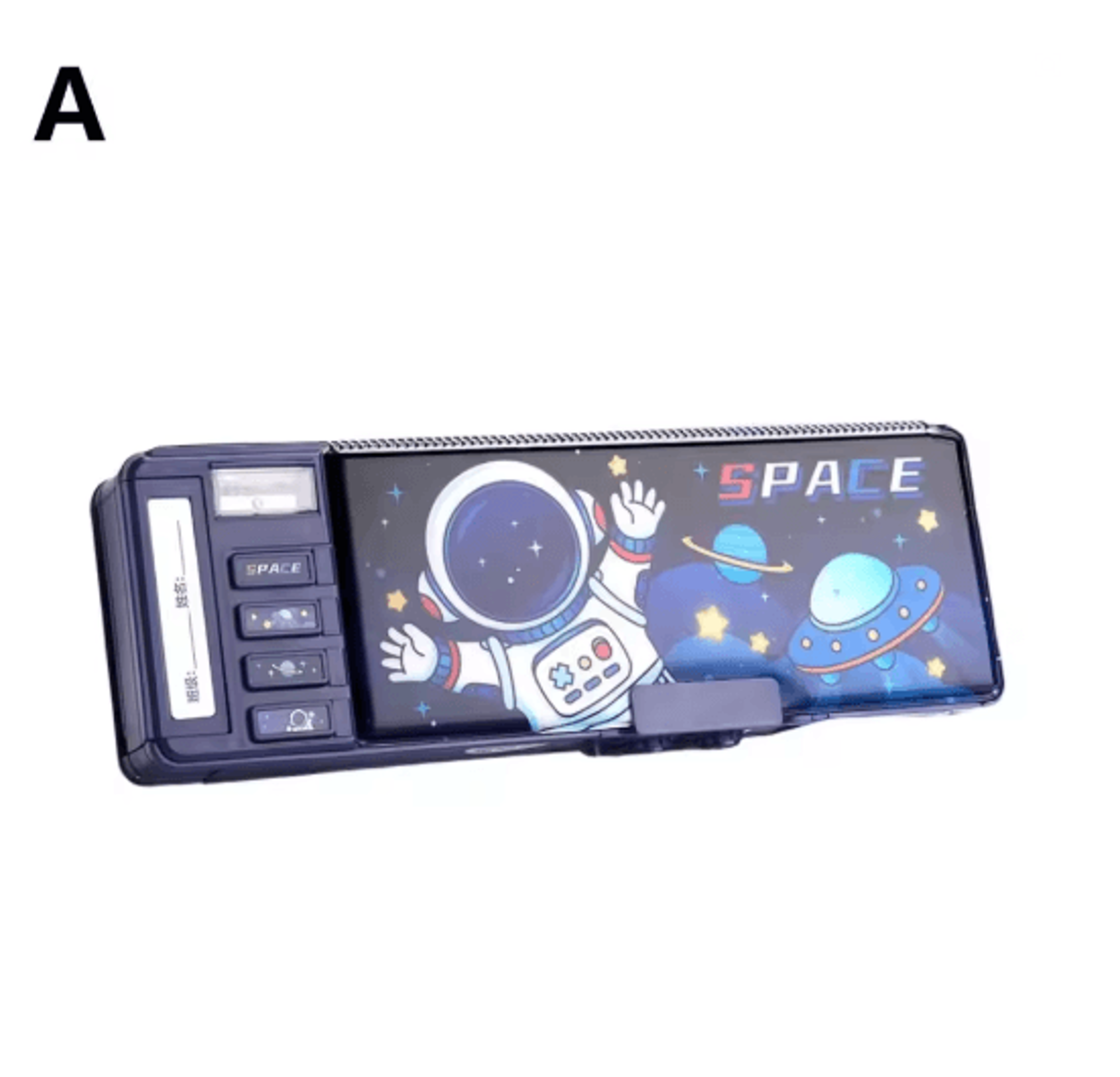 Multifunction Password Lock Pencil Box Double Layer Student Organizer 3
