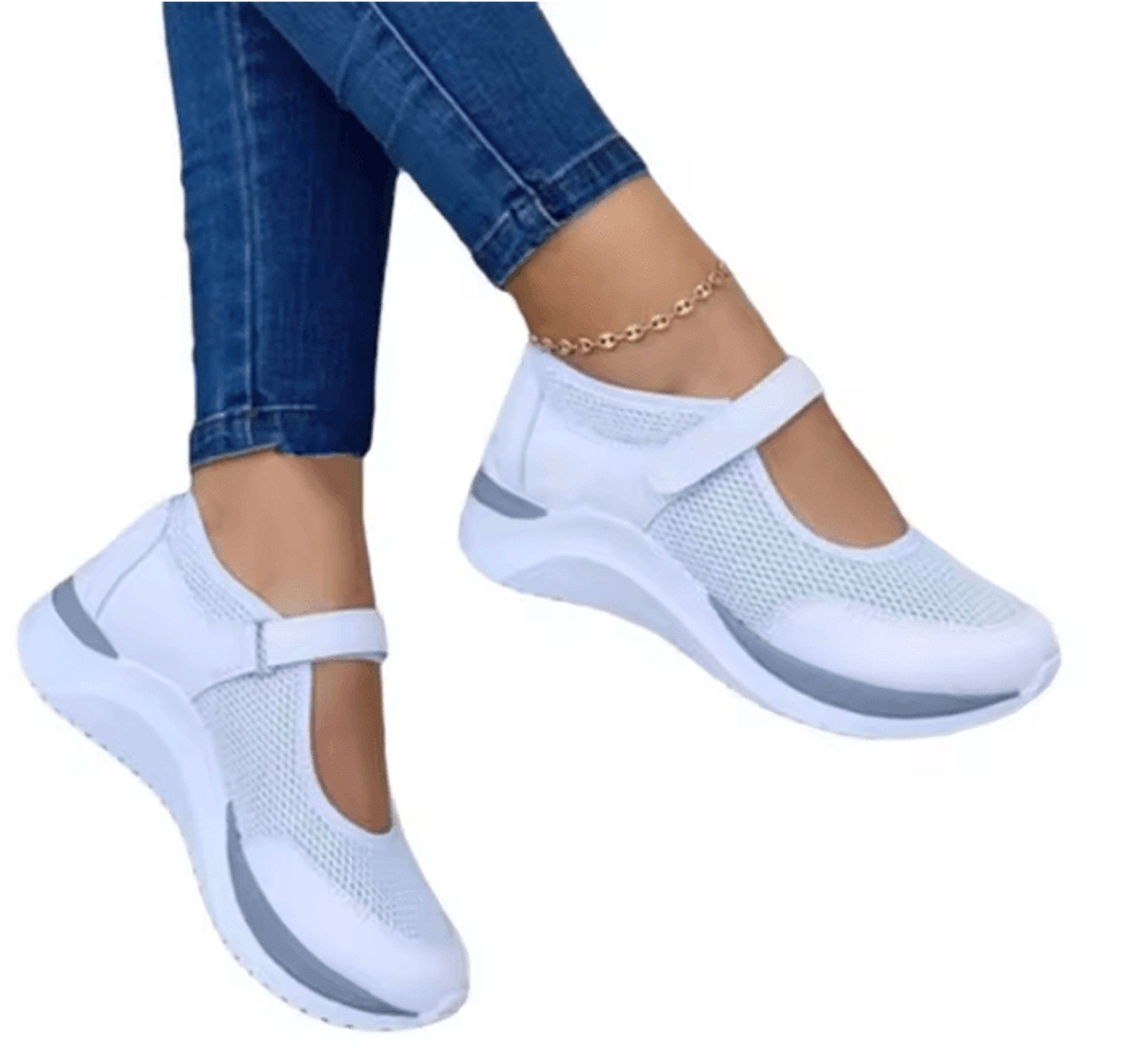 Comfort Knit Platform Sneakers For Women Casual Thick Sole Shoes 0