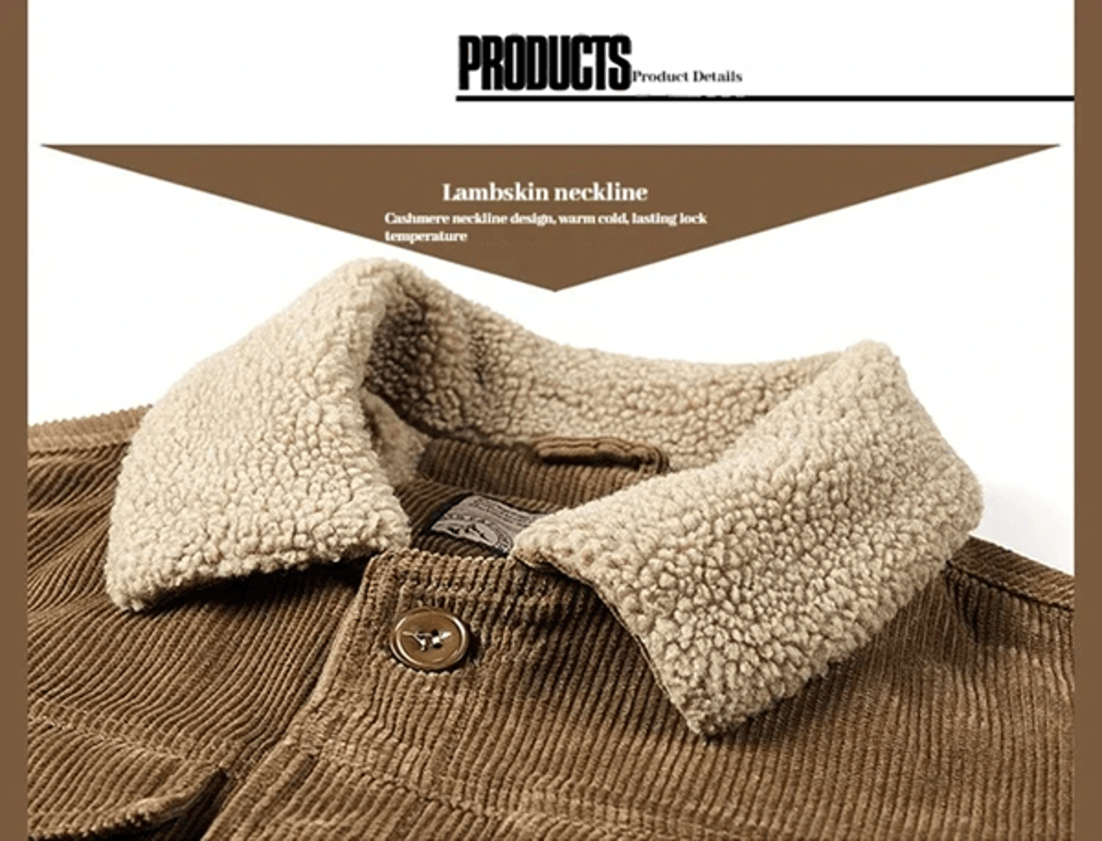 Mens Casual Cotton Jacket Autumn Winter Lapel Coat 1