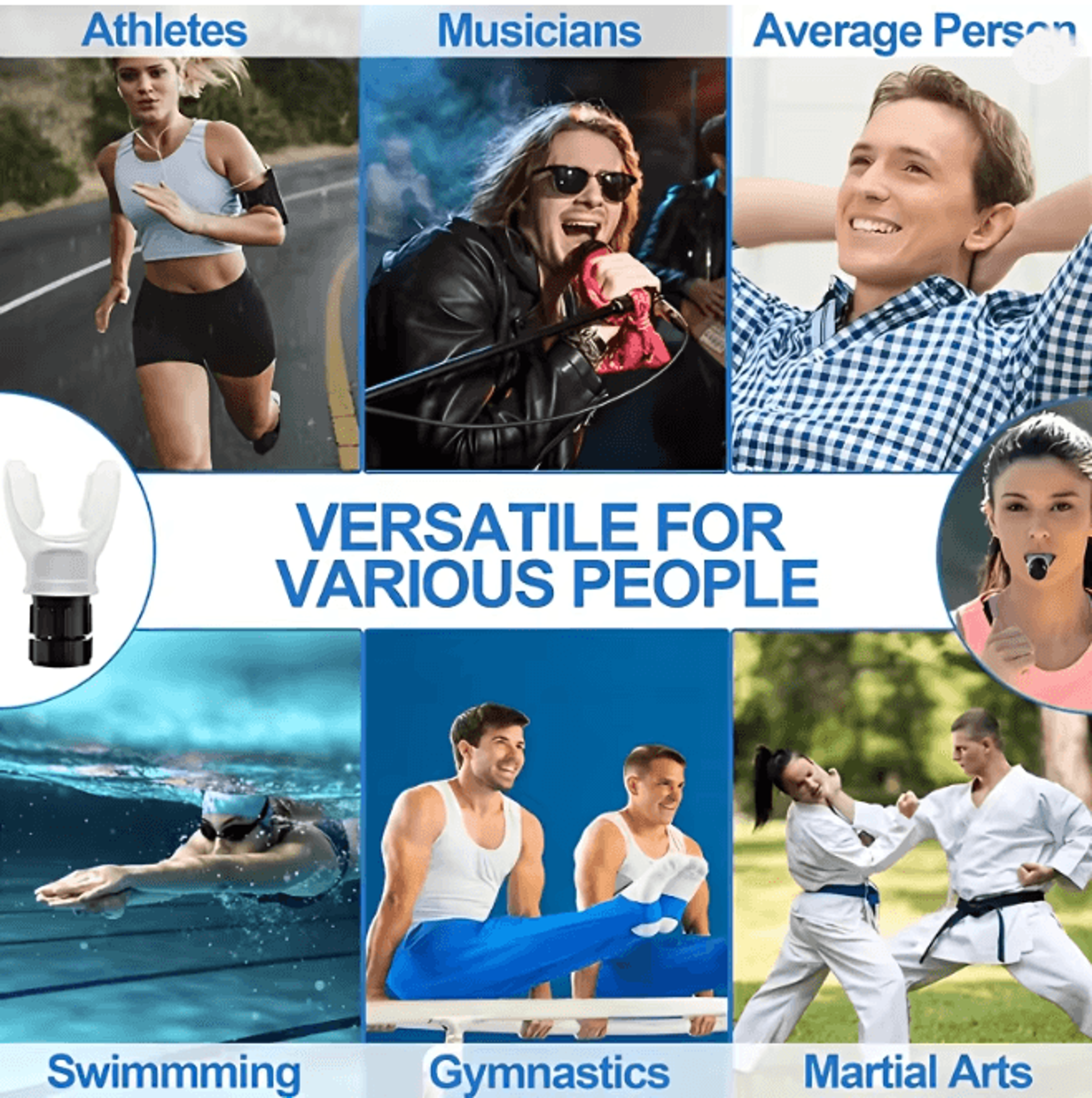 Adjustable Breathing Exercise Device Portable Silicone Lung Trainer 3