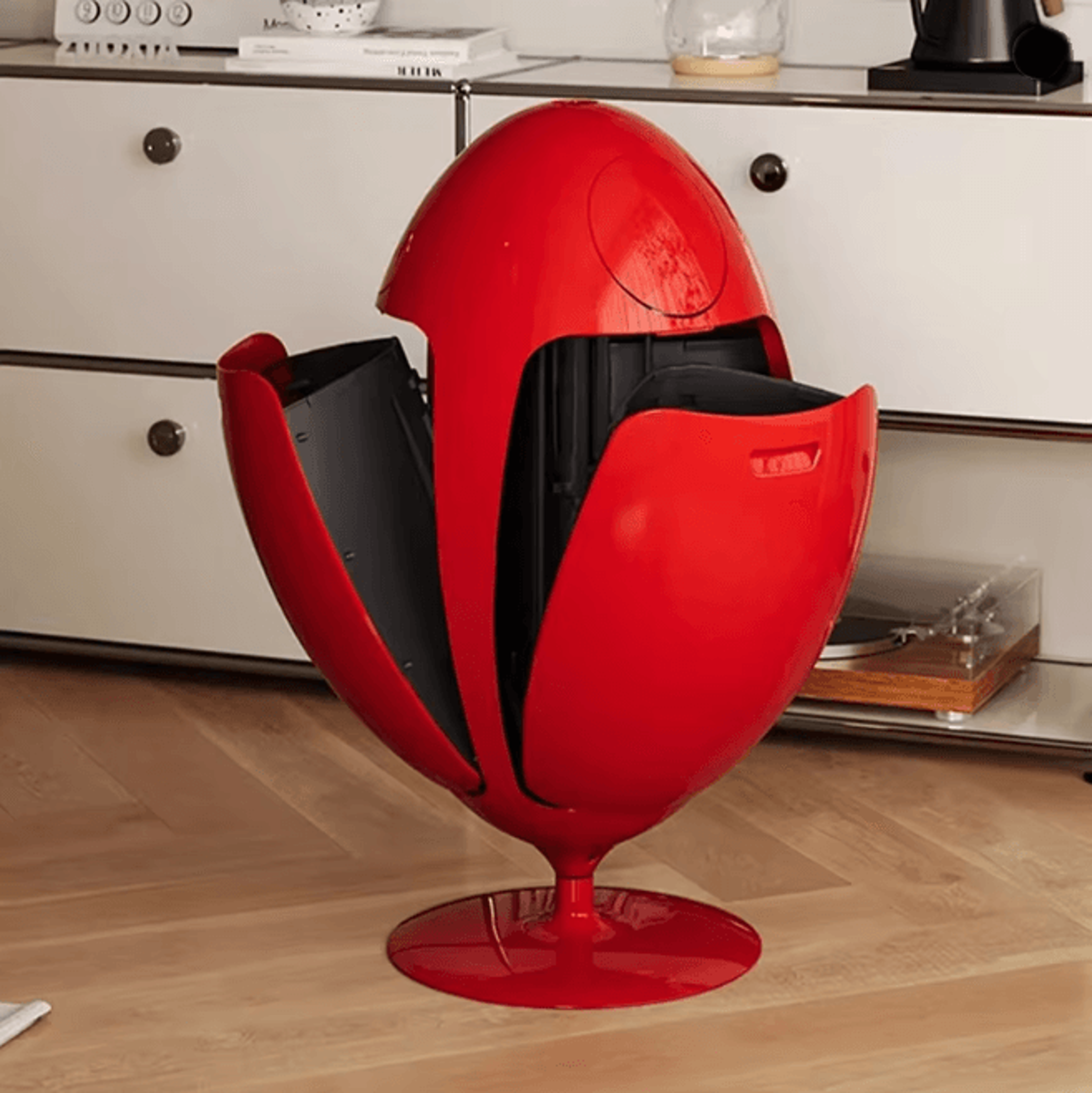 Dinosaur Egg Trash Can Large Capacity Creative Cartoon Waste Bin 0