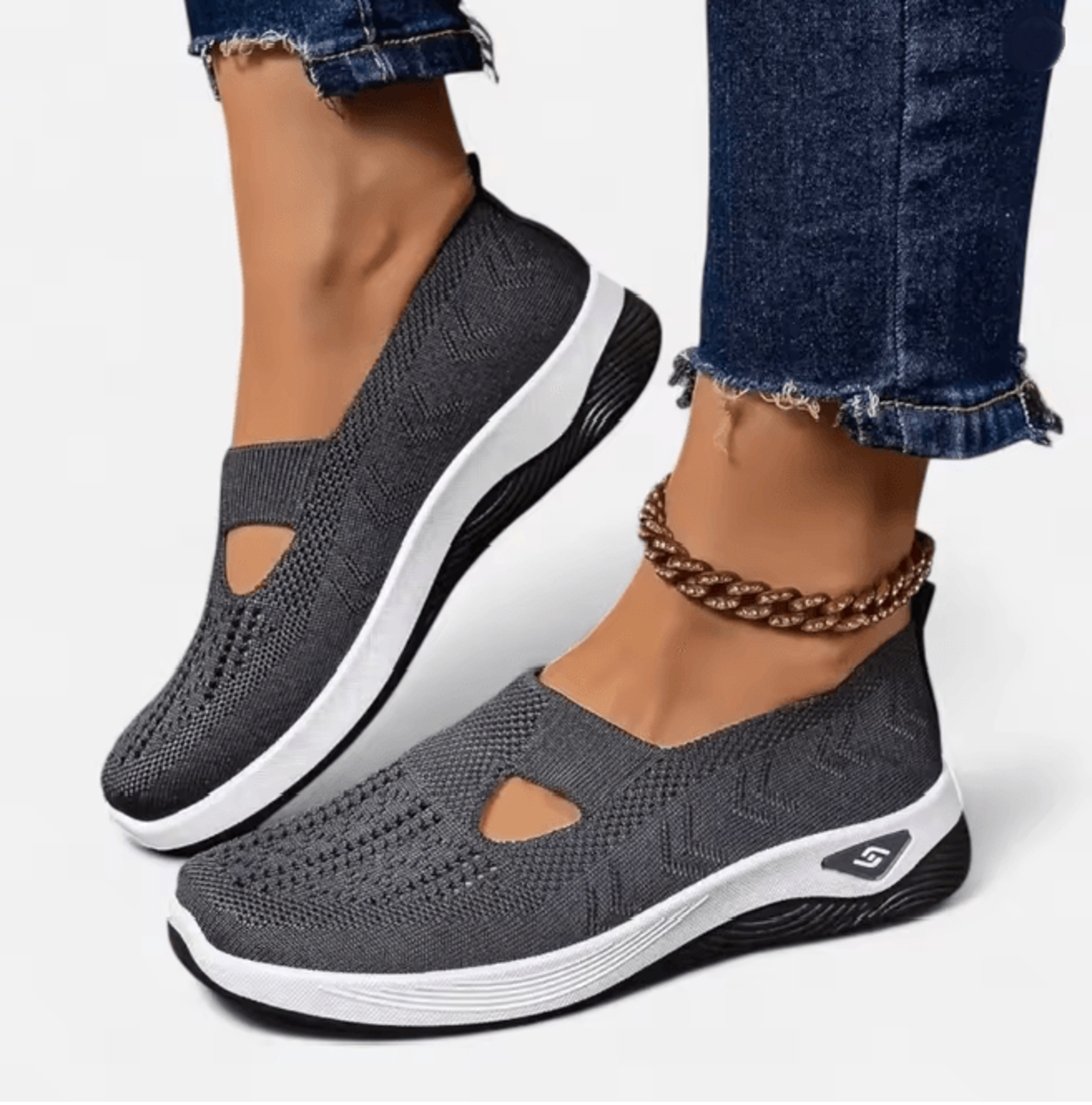Womens Breathable Mesh Flats Comfortable Slip On Casual Loafers 6