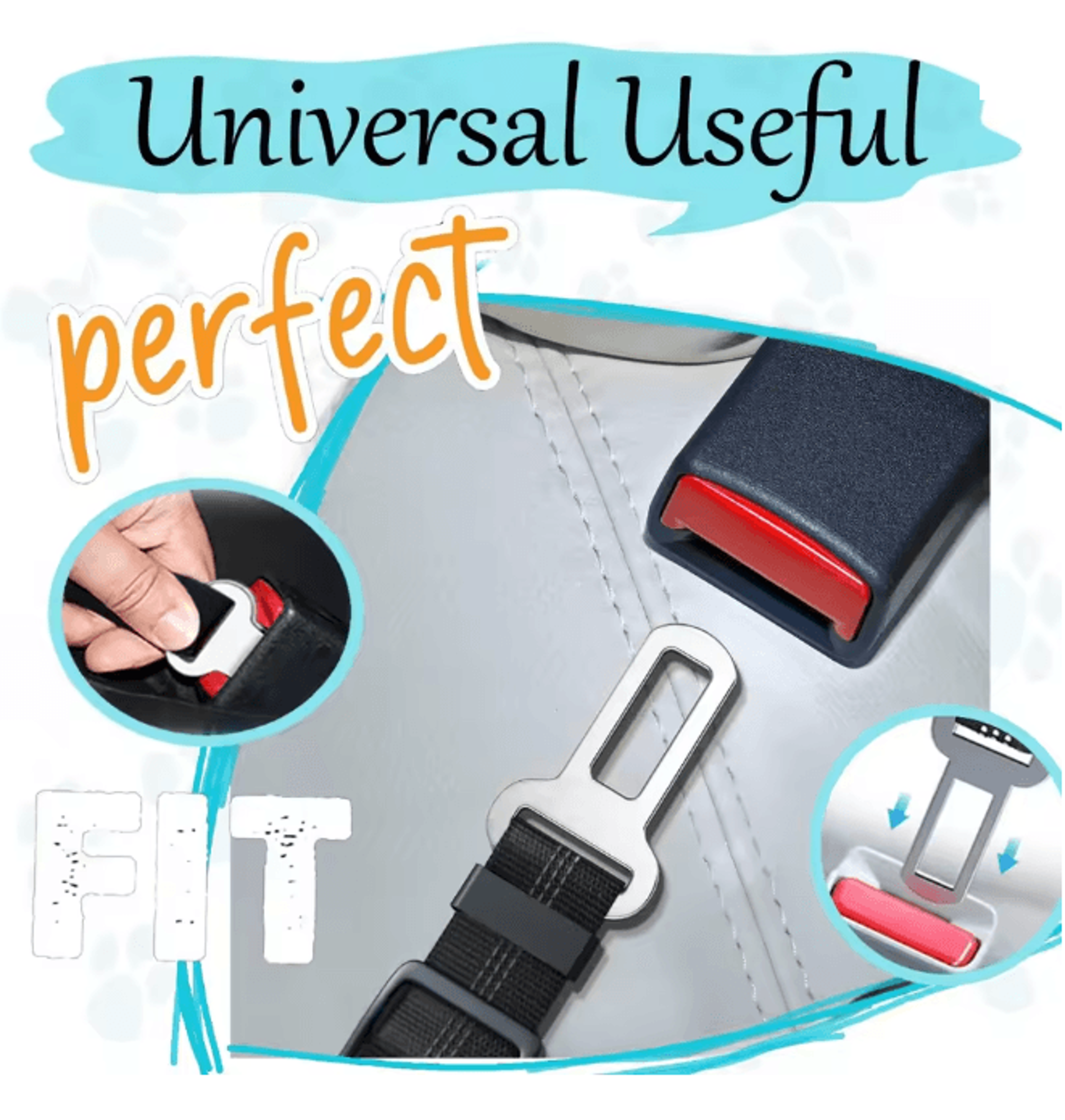 Heavy Duty Adjustable Dog Car Seat Belt Safety Leash For Secure Travel 1