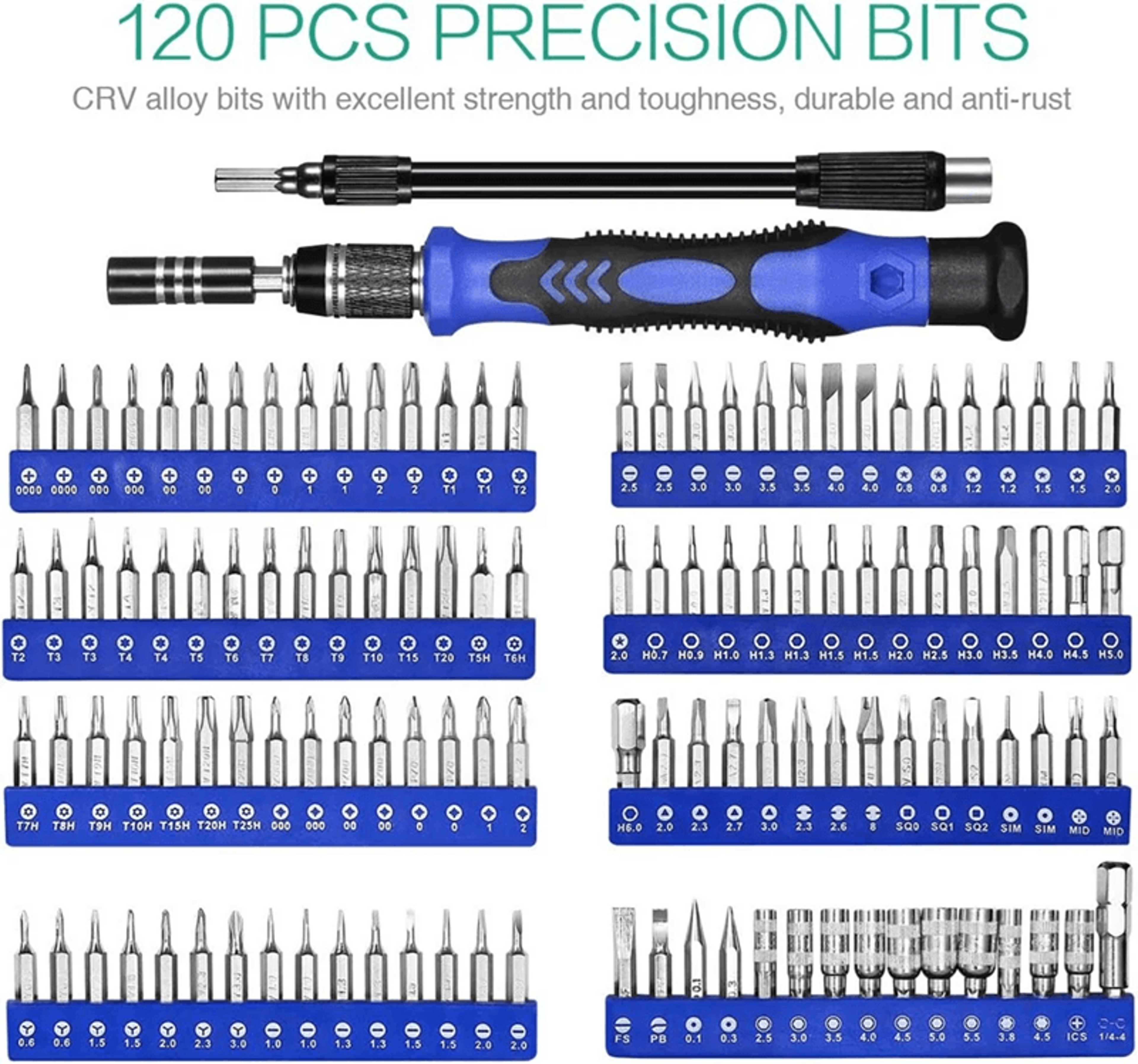 142 In 1 Precision Screwdriver Set Magnetic Electronics Repair Tool Kit 1