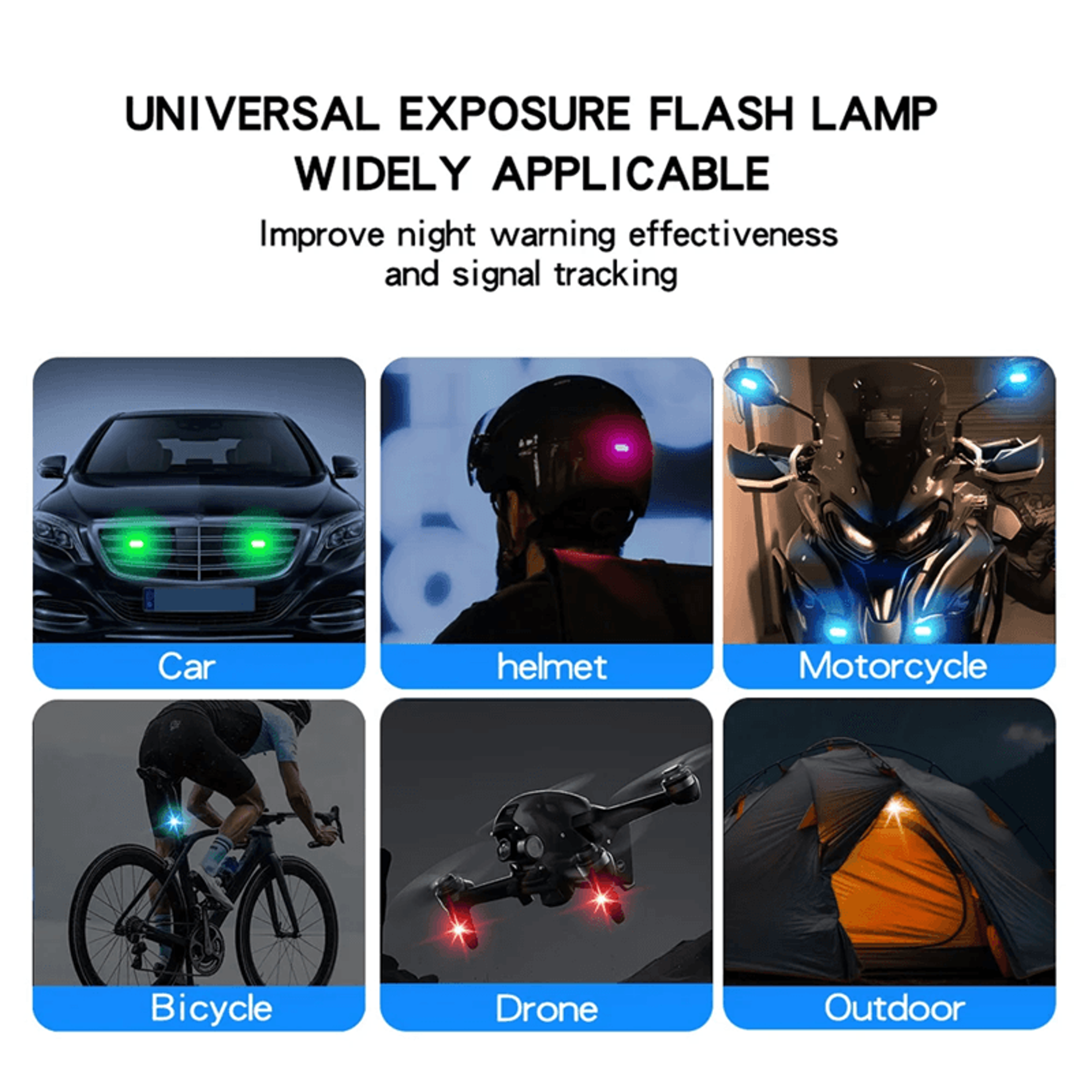 GlowGuard Wireless LED Strobe Car Warning Lights 1