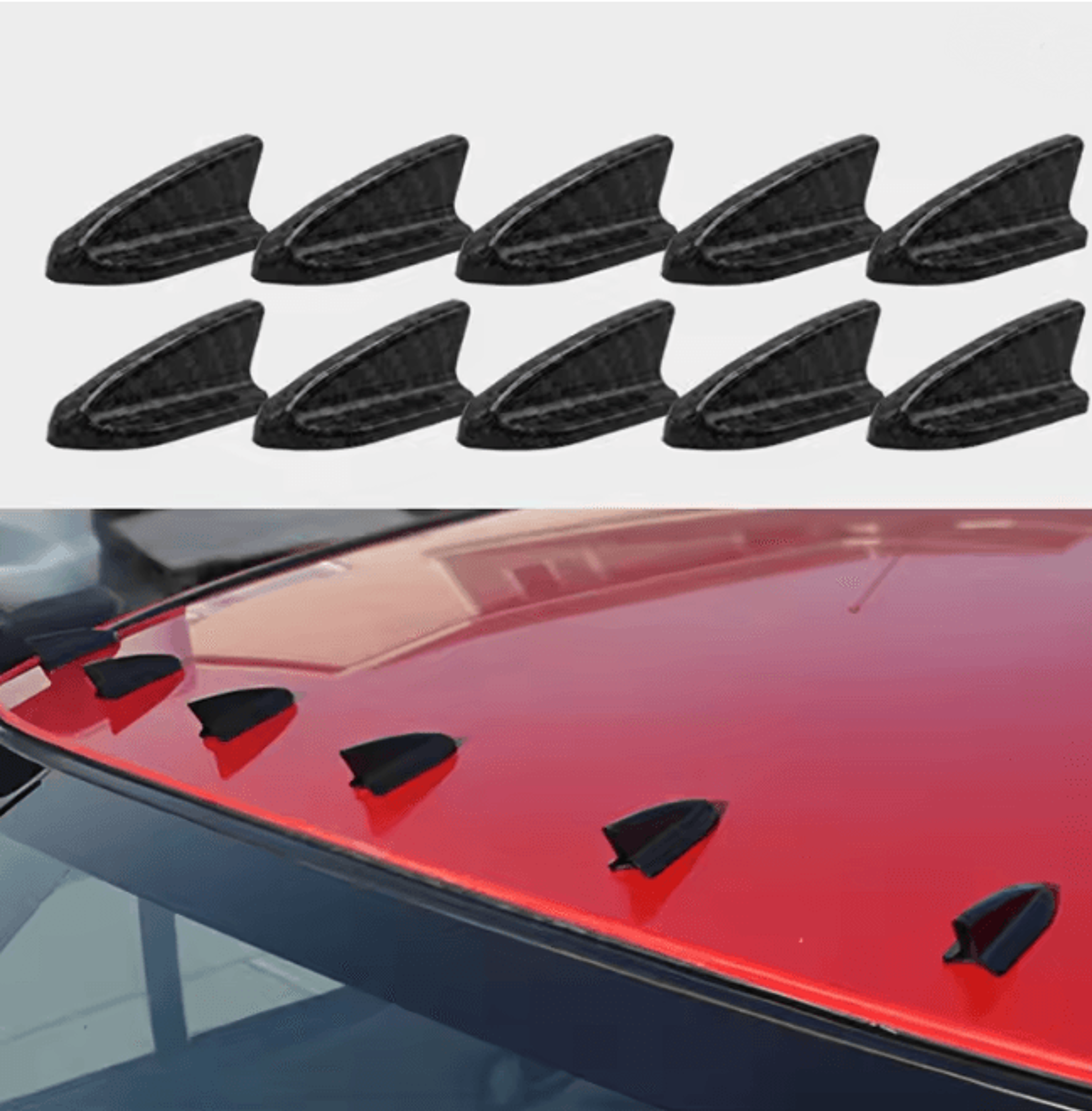 AeroVortex Shark Fin Roof Spoiler Kit 0