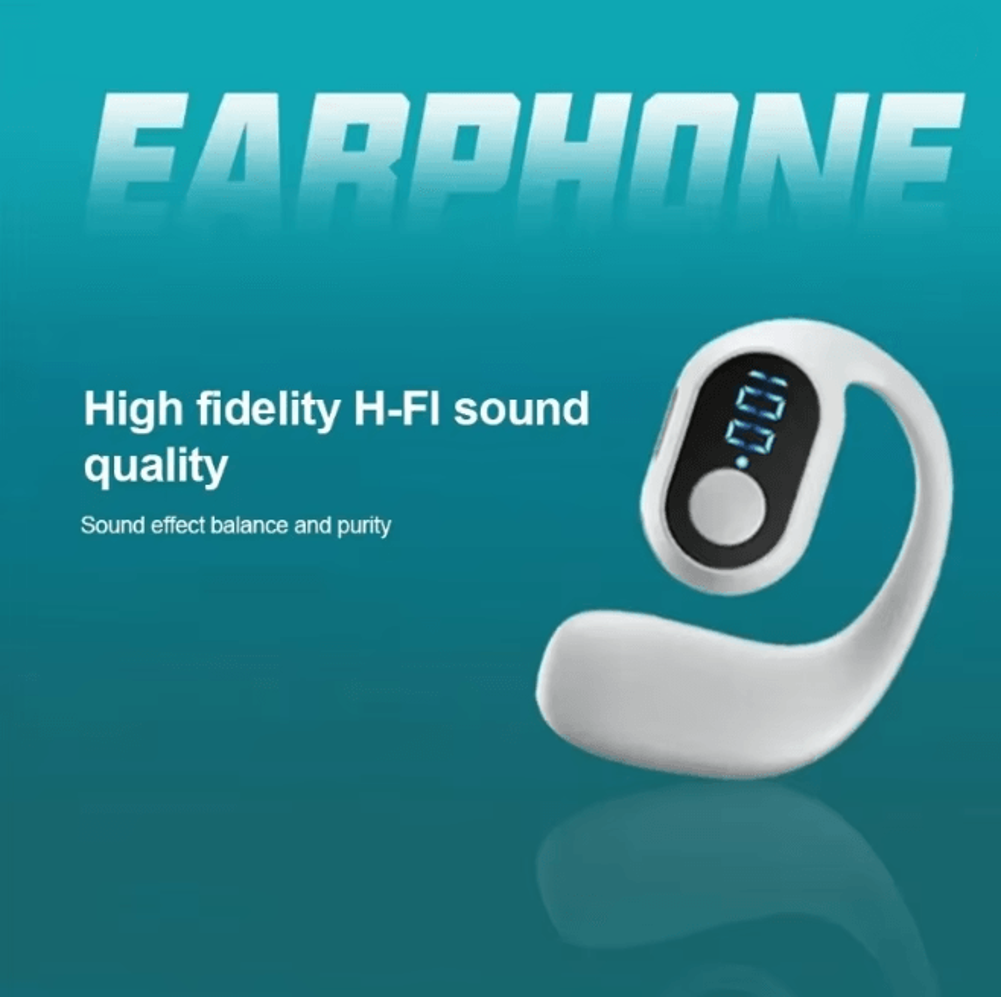 Bluetooth 53 Ear Hook Wireless Sports Earbuds HiFi Stereo Headphones 2