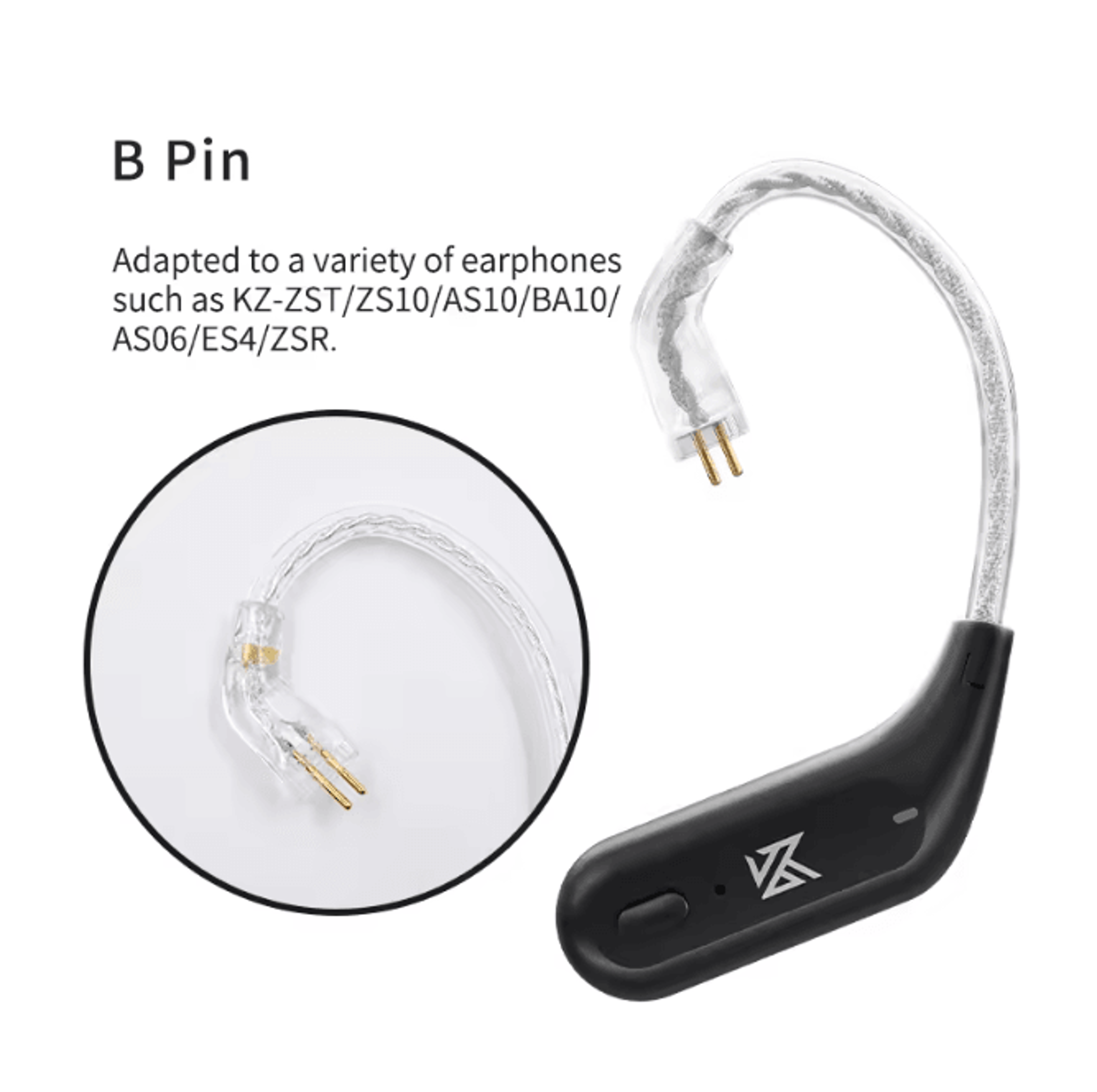 KZ AZ09 Bluetooth Ear Hook Wireless Adapter Module With Charging Case 4