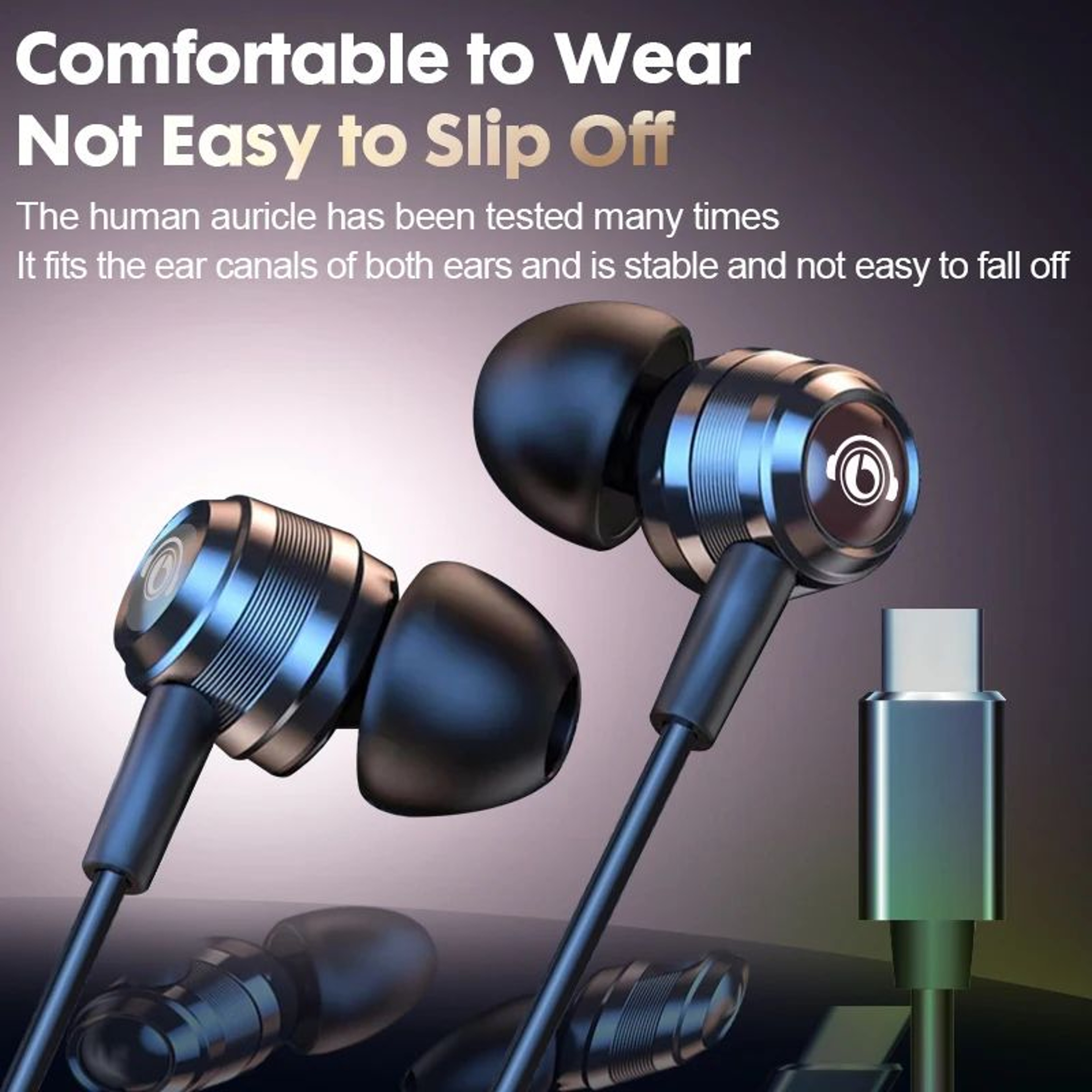 HiFi Wired Earbuds With Type C And 35mm Stereo Headphones 0