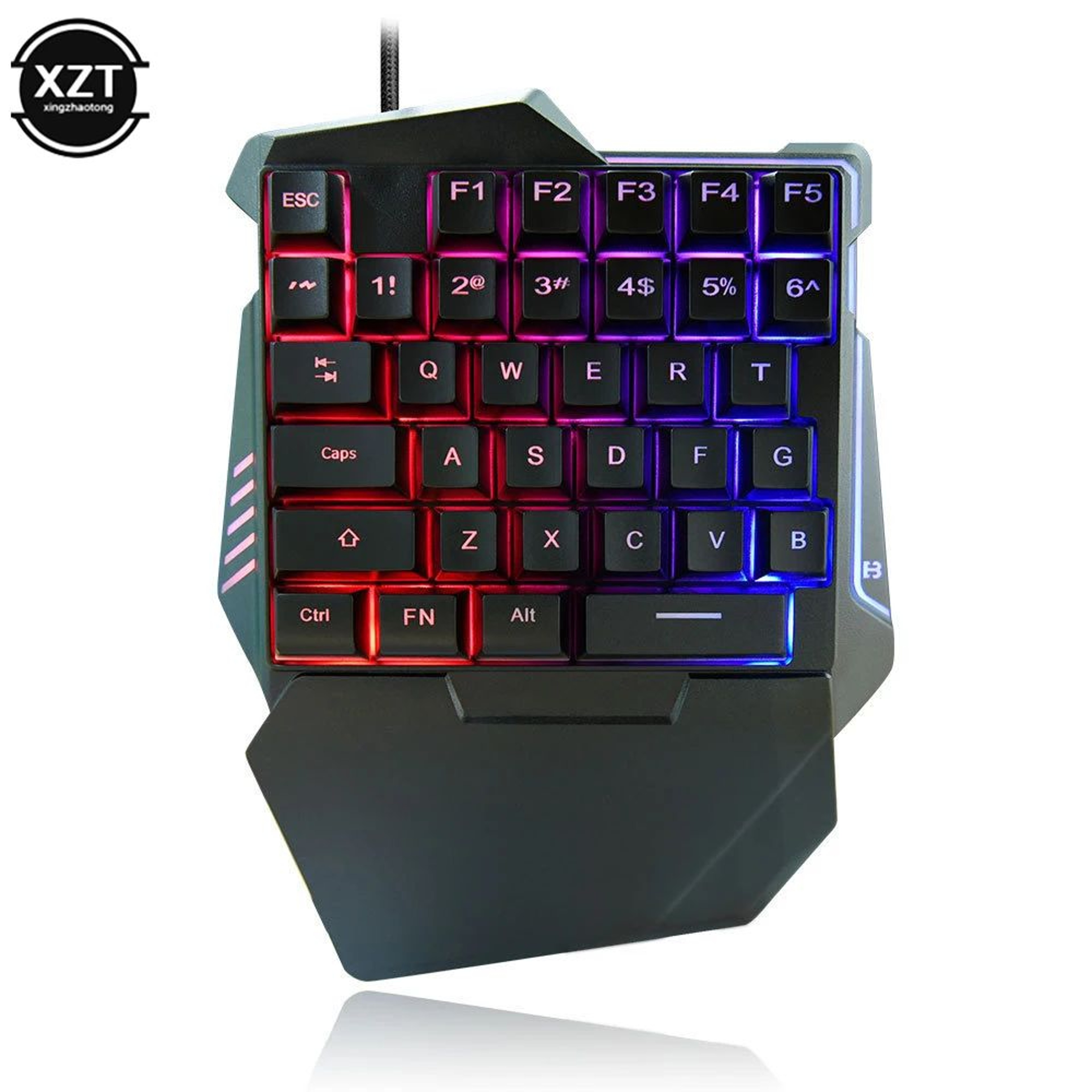 Portable One Handed Gaming Keyboard Mini USB Gaming Keypad For PC 0