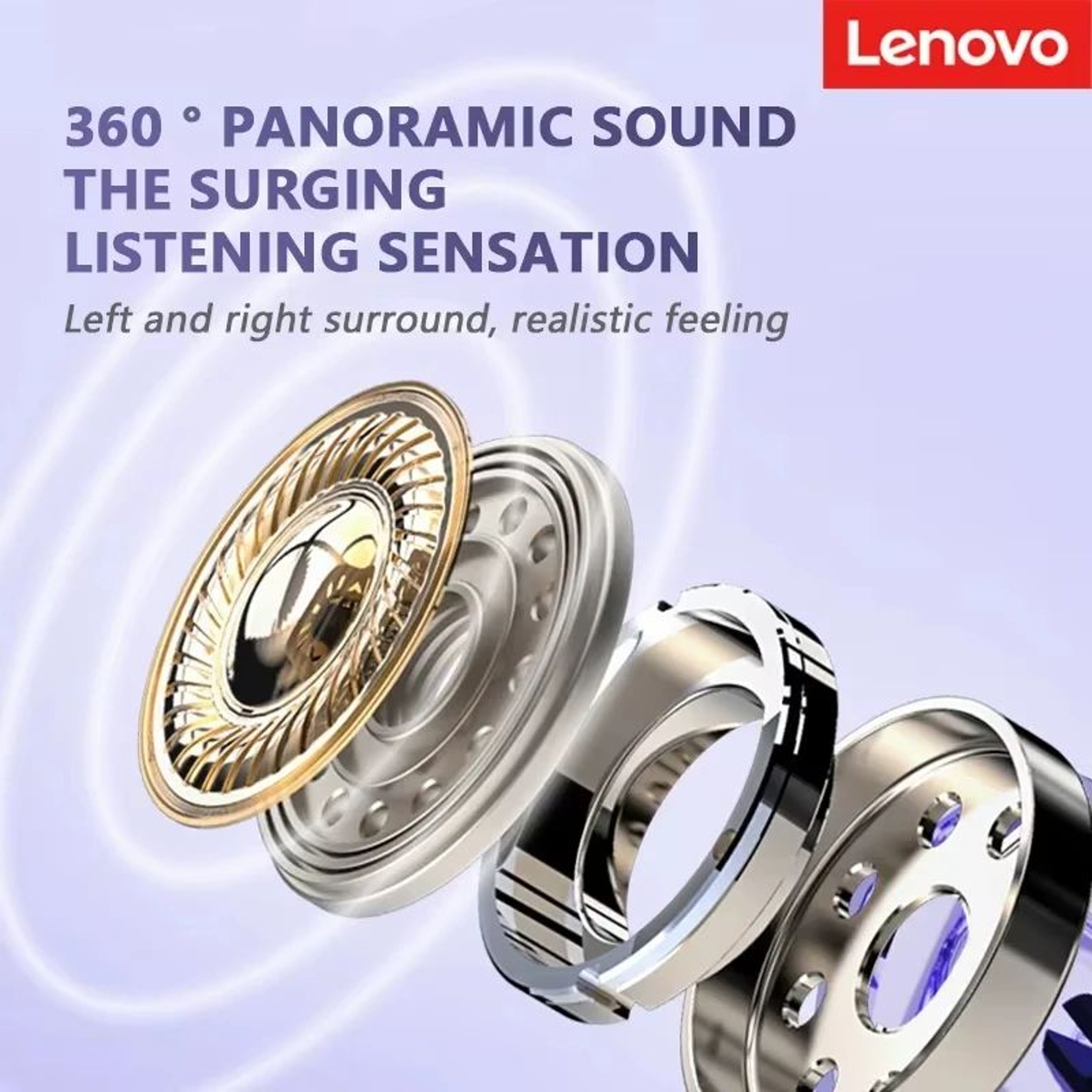 Lenovo TA410 Open Ear Bone Conduction Wireless Earbuds With Bluetooth 5