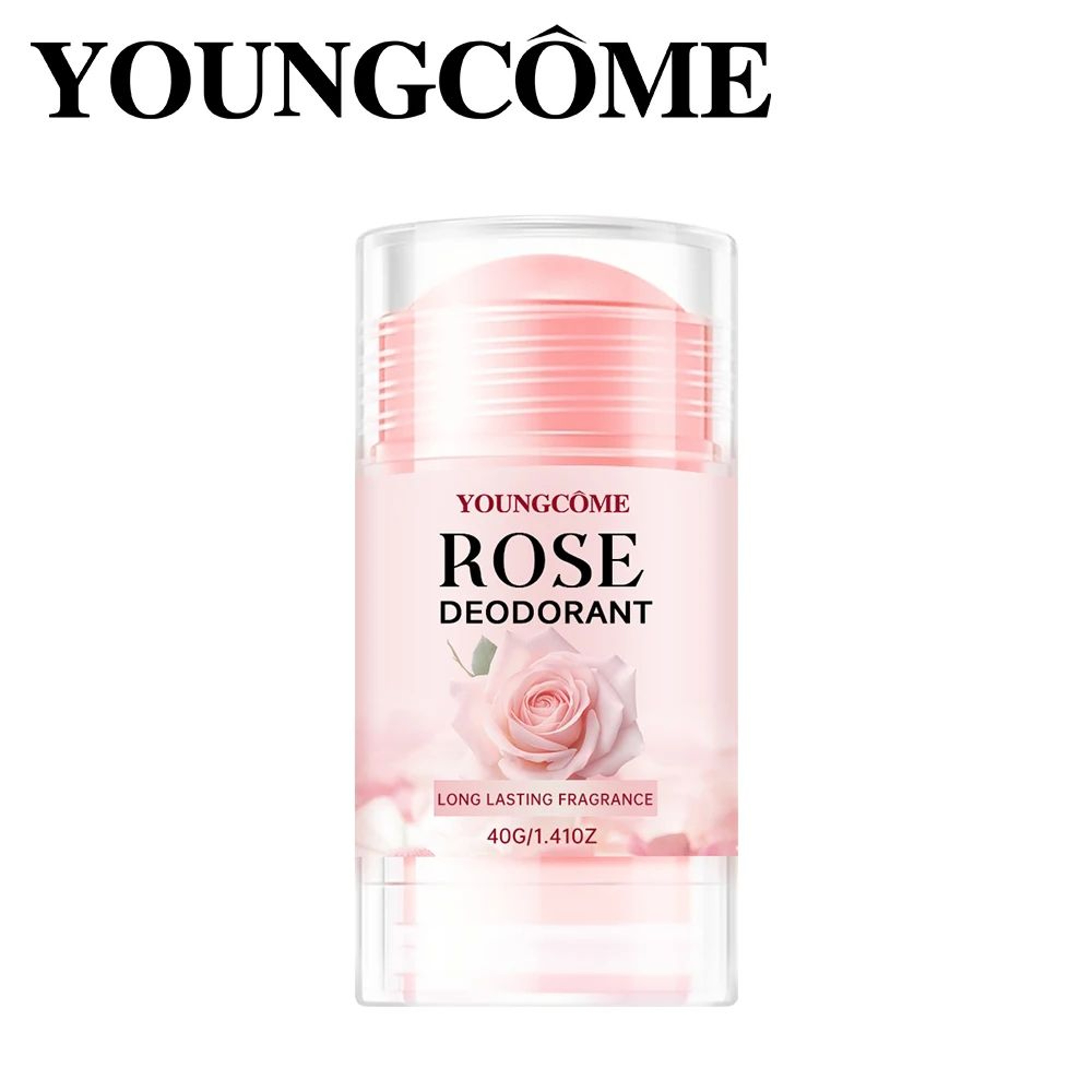Pink Rose Deodorant Stick Long Lasting Rose Fragrance Underarm Deodorant 6