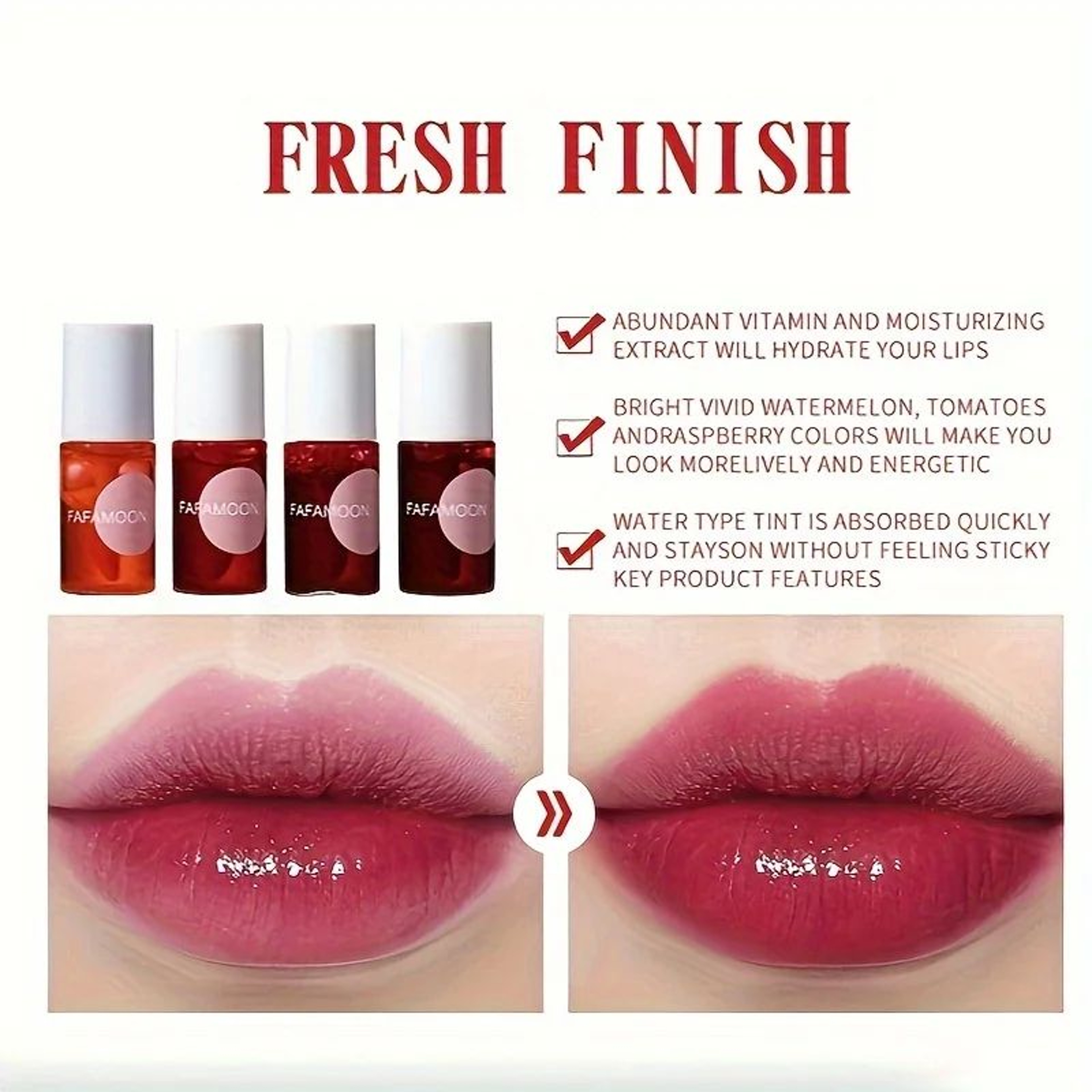 Fruity Lip Tint Water Gloss Long Lasting Hydrating Lip Tint 2