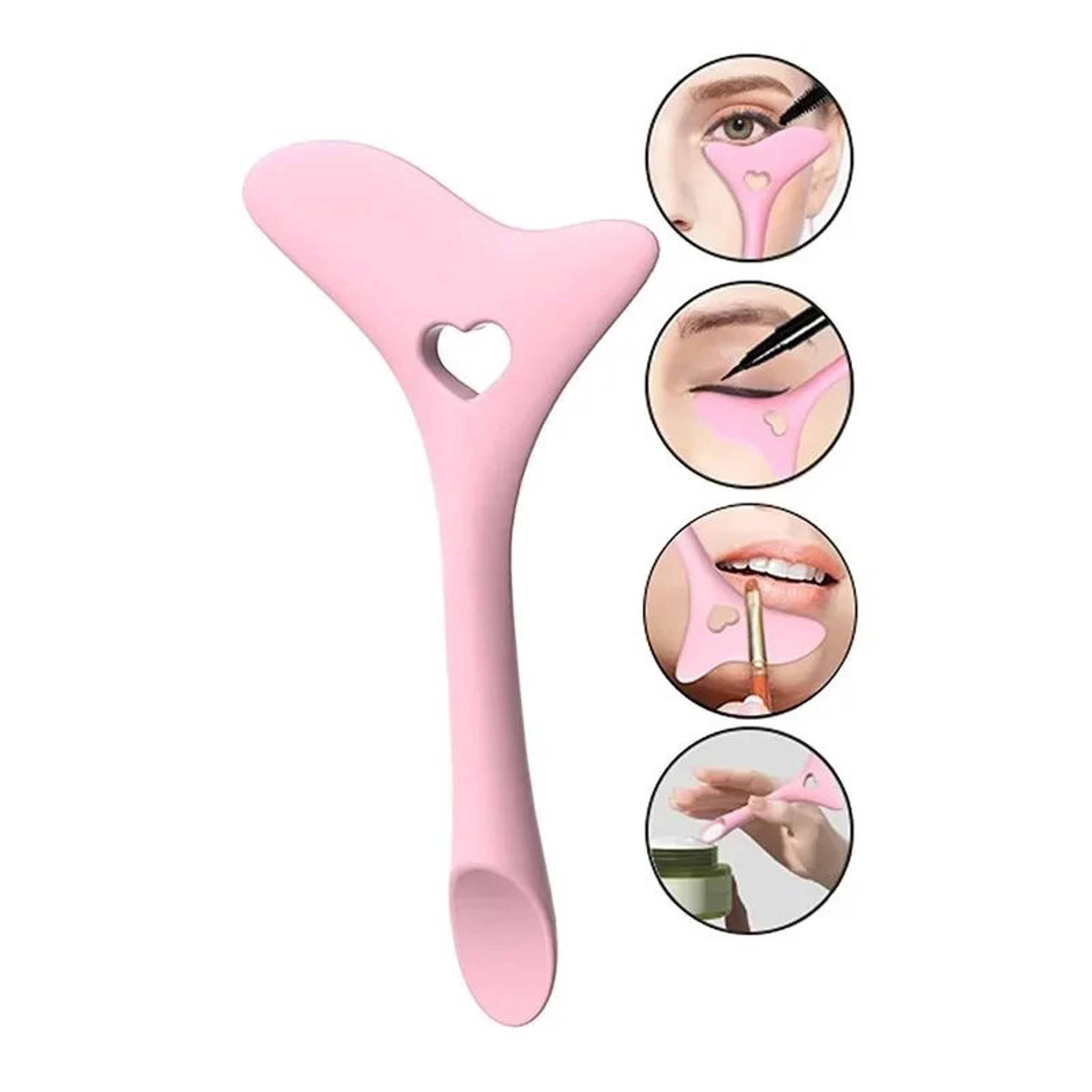 Silicone Eyeliner Stencil Winged Eyeliner Guide Makeup Tool 4