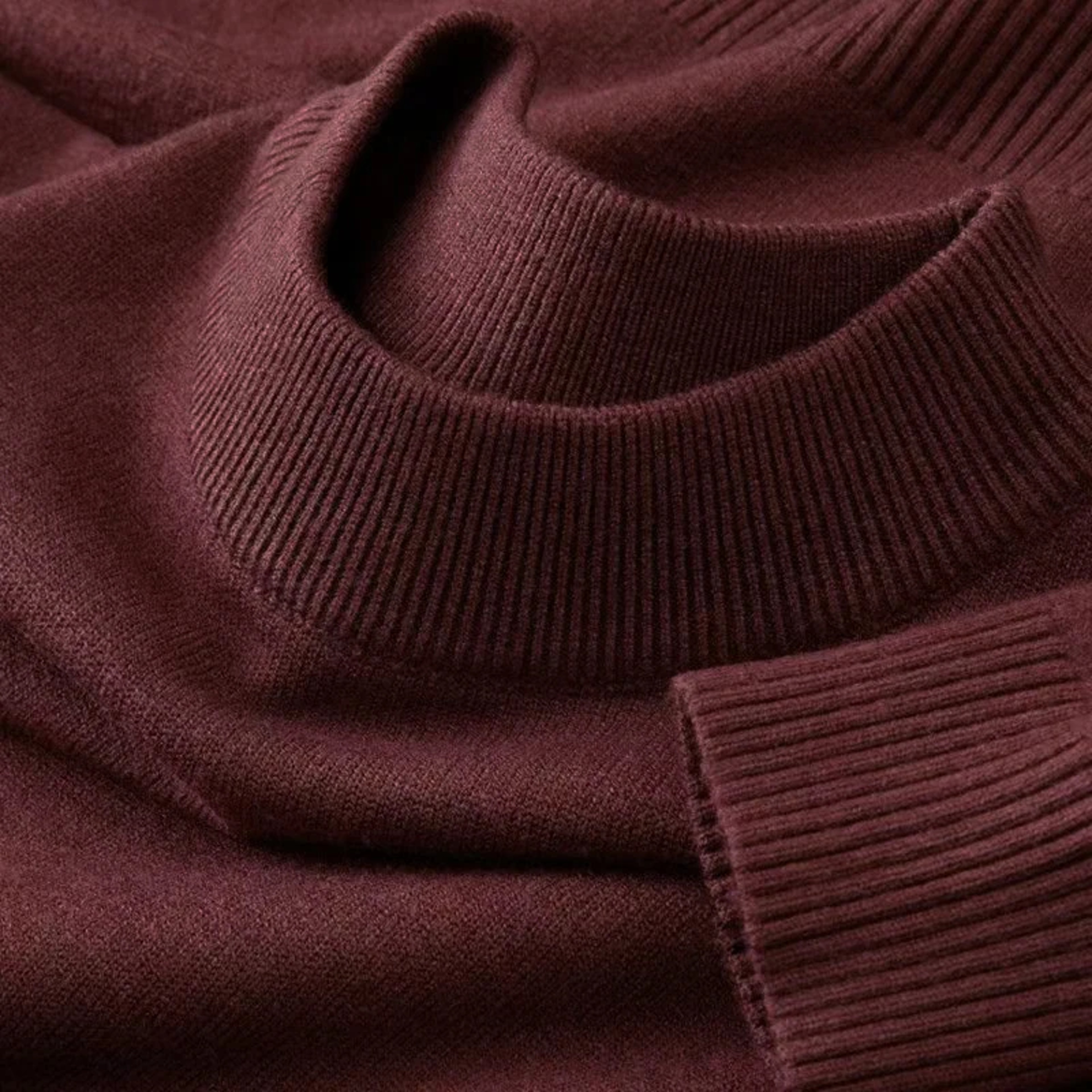 Mens Mock Neck Knit Sweater Lightweight Pullover For Casual And Smart Style 2