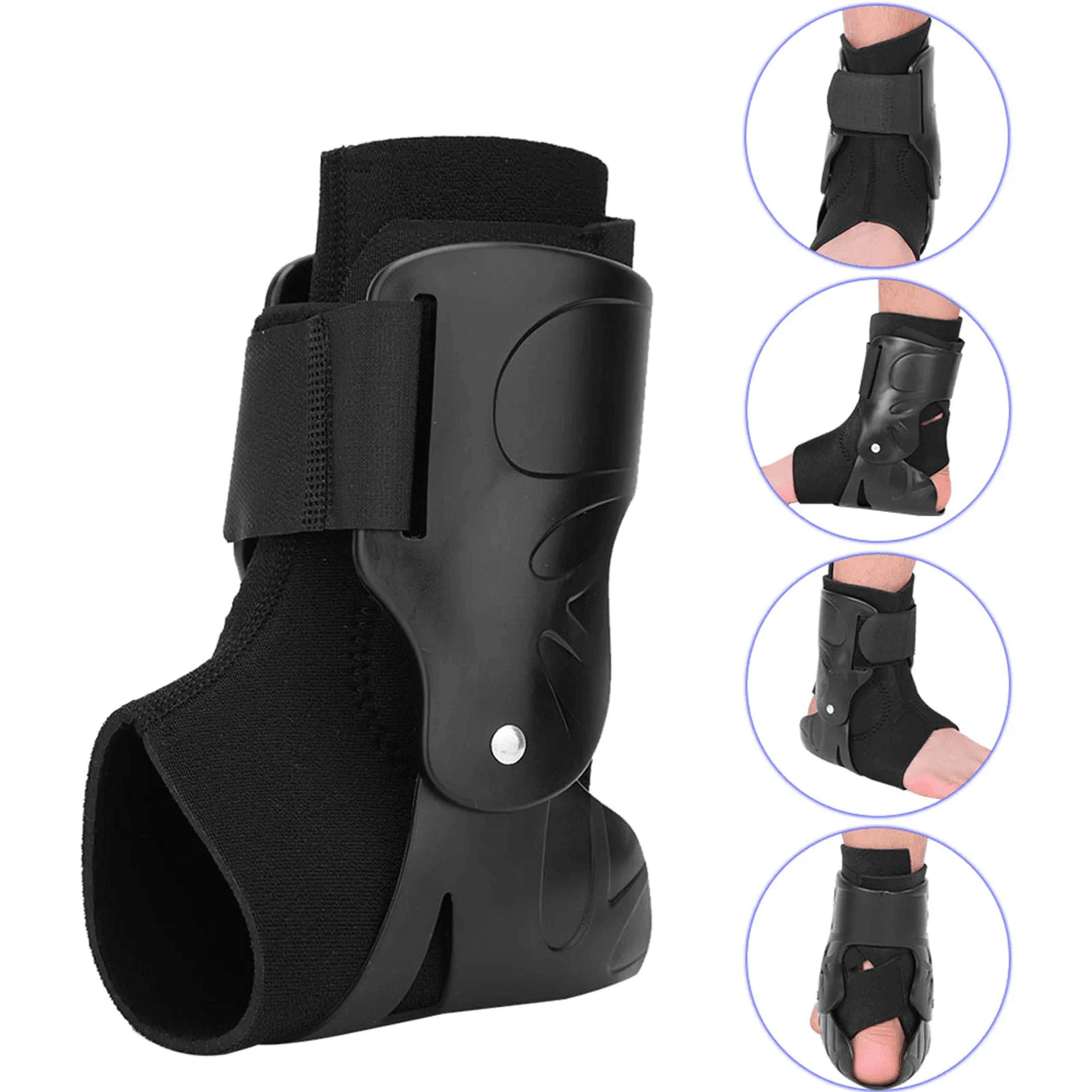 FlexGuard Compression Ankle Support Brace Adjustable Foot Stabilizer 2