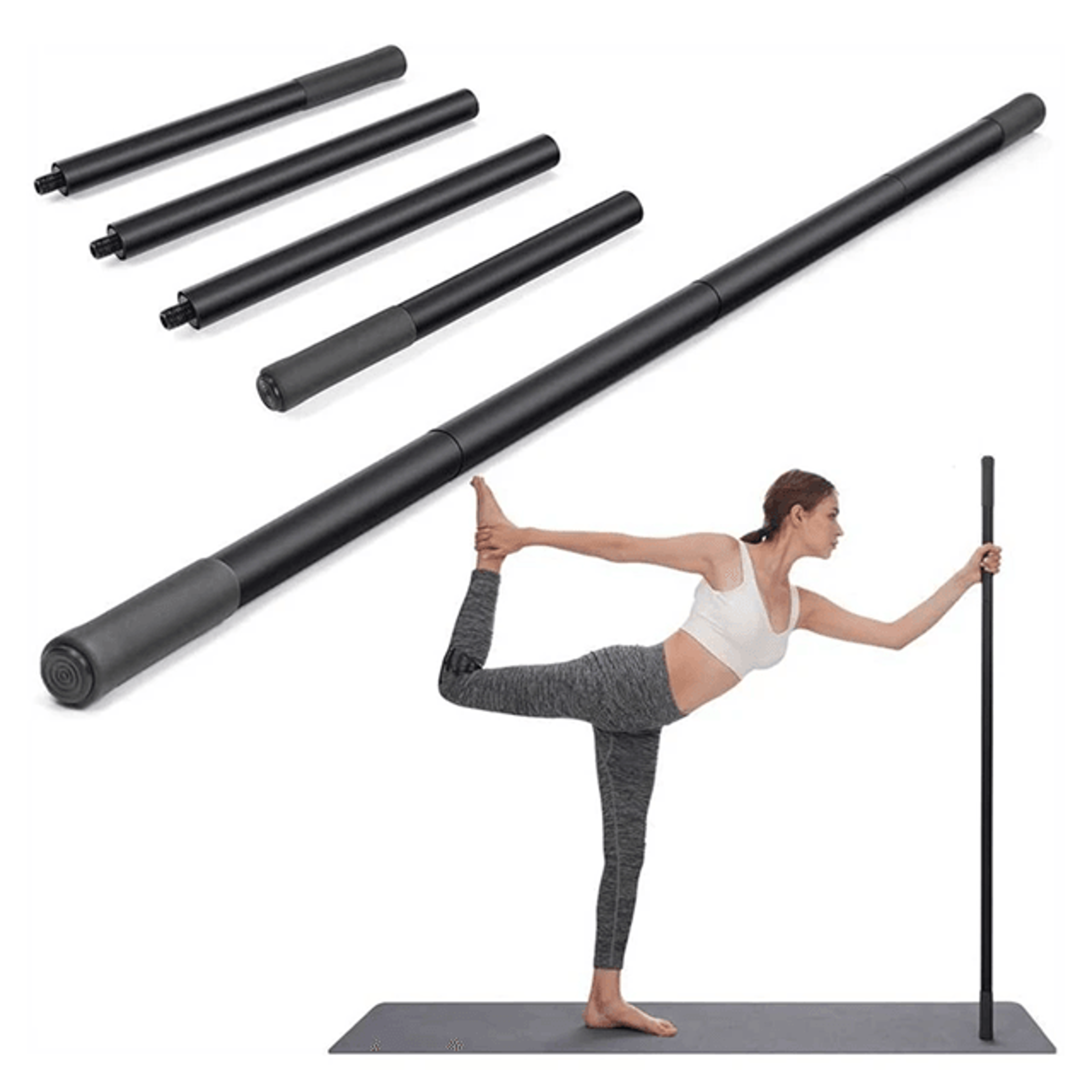 Adjustable Yoga Stretching Stick Steel Mobility Training Stick For Flexibility And Balance 3