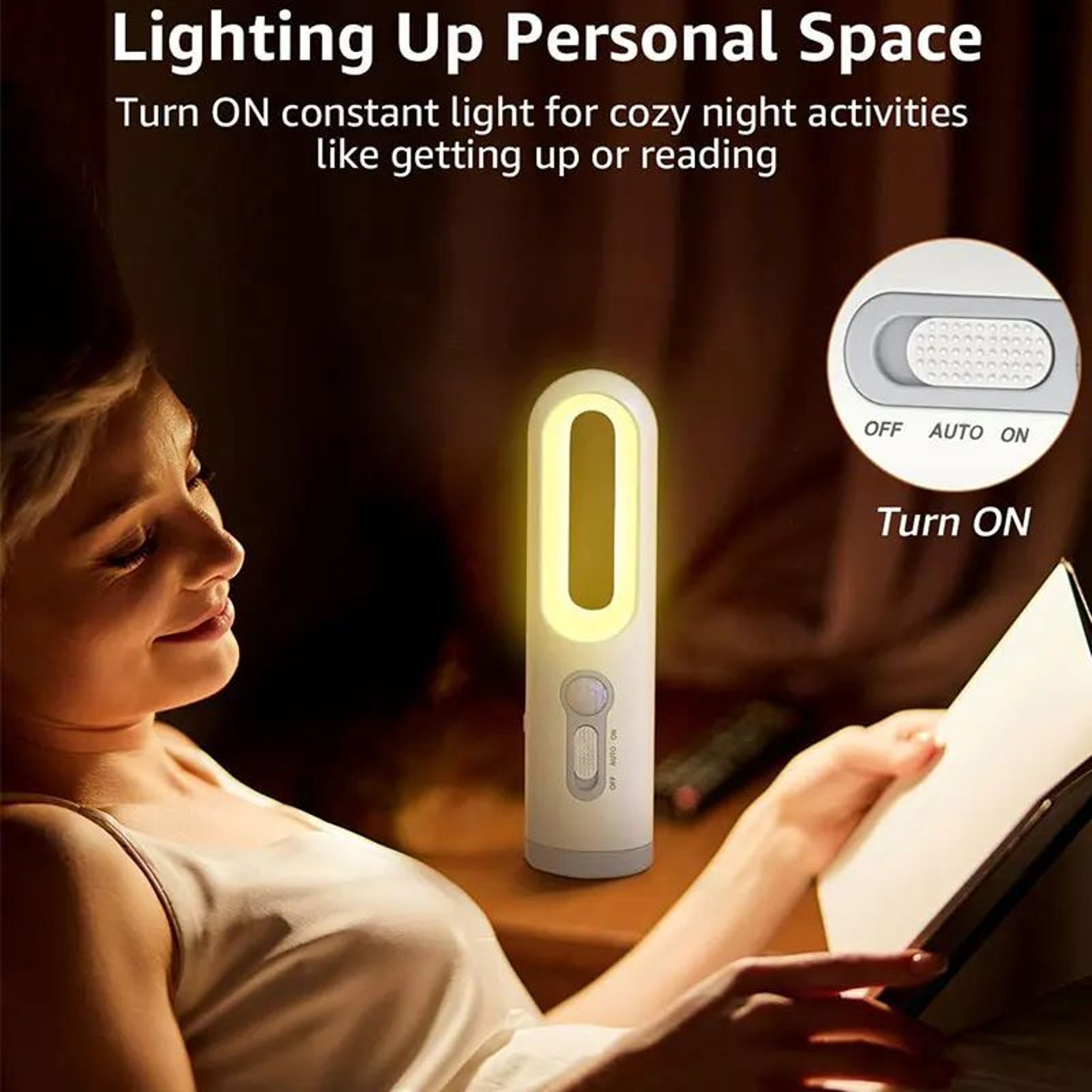 Motion Sensor Night Light Portable LED Night Light With Flashlight 1