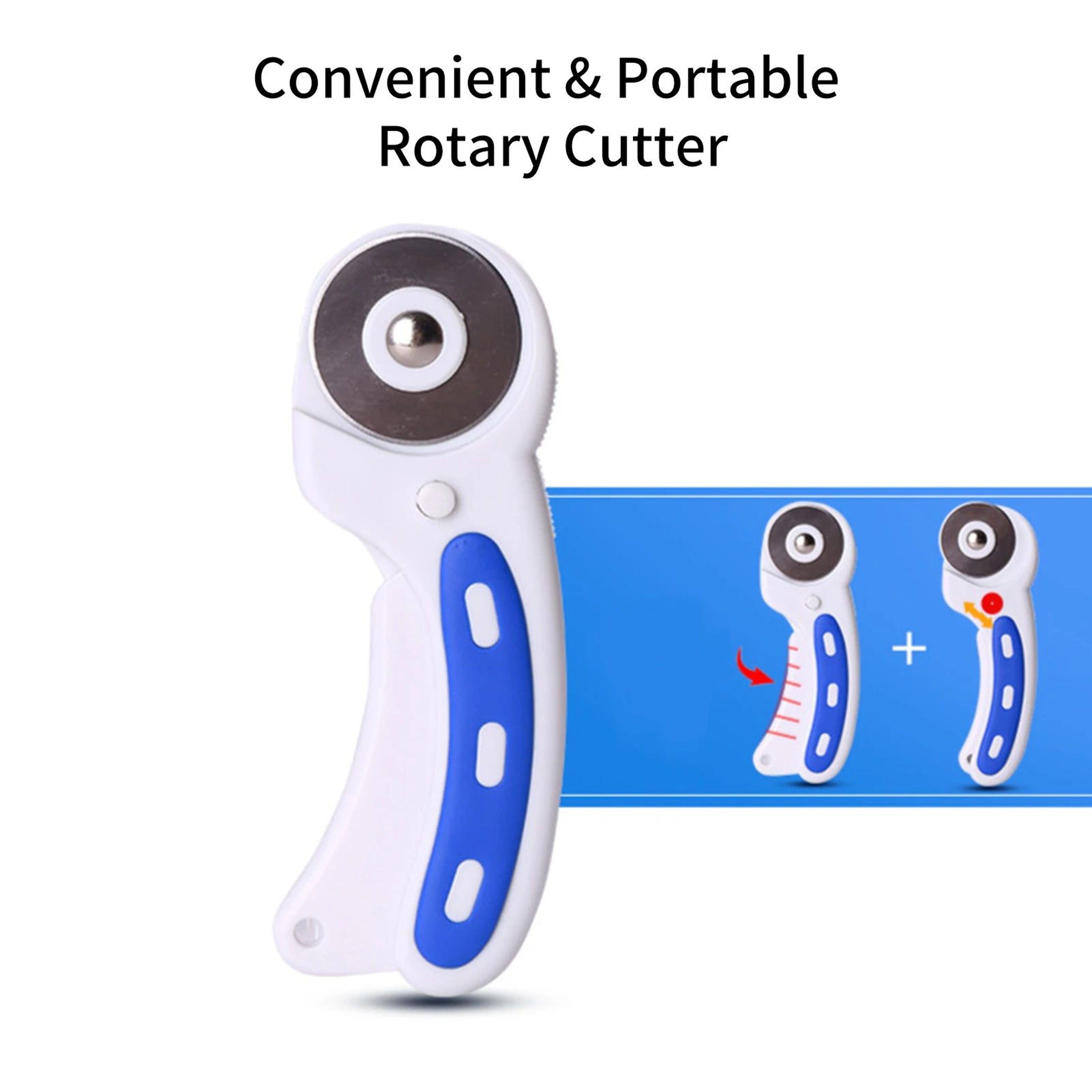 45mm Rotary Fabric Cutter Ergonomic Sewing And Quilting Precision Cutting Tool 3