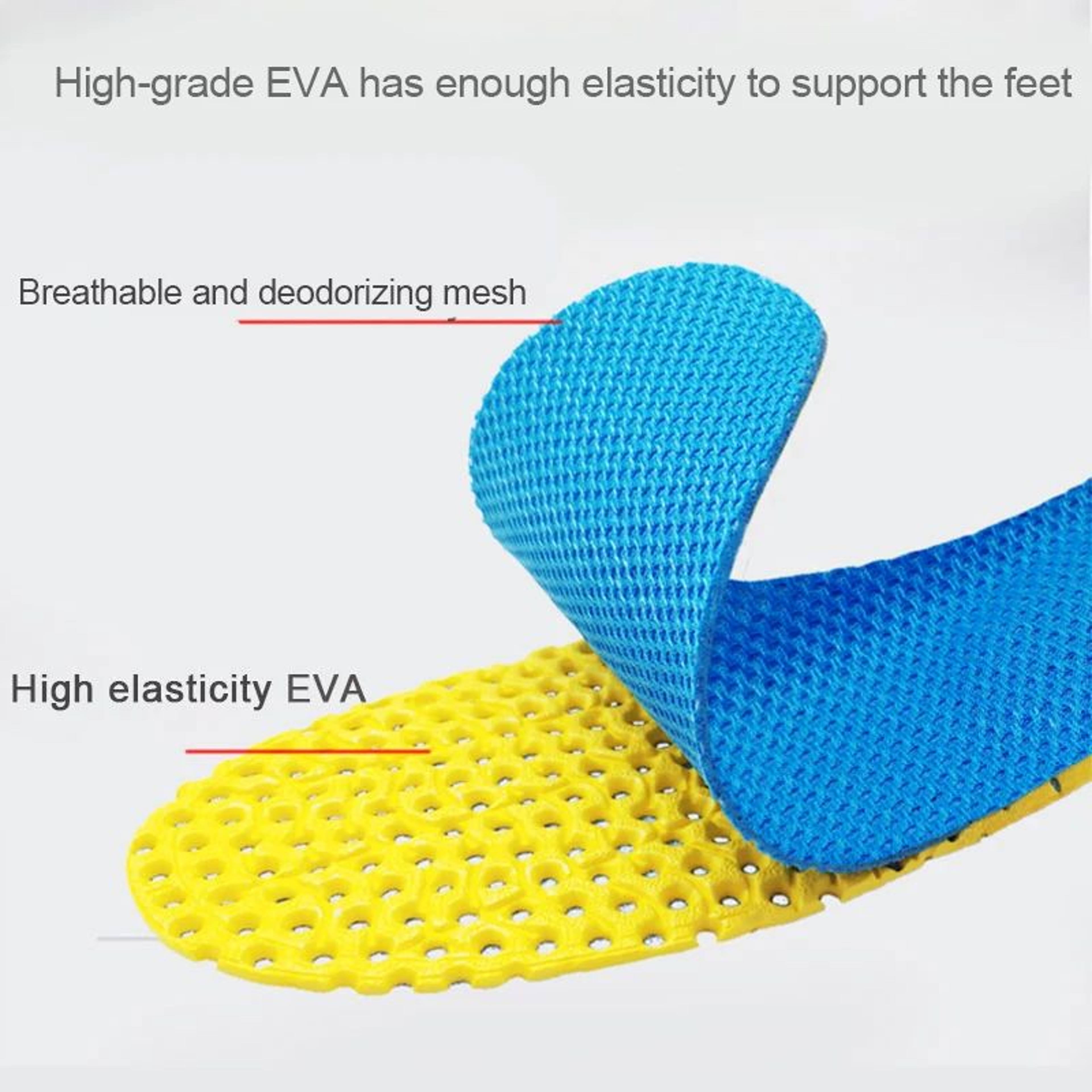 Memory Foam Arch Support Insoles Breathable Cushion Shoe Inserts For Running And Daily Comfort 3